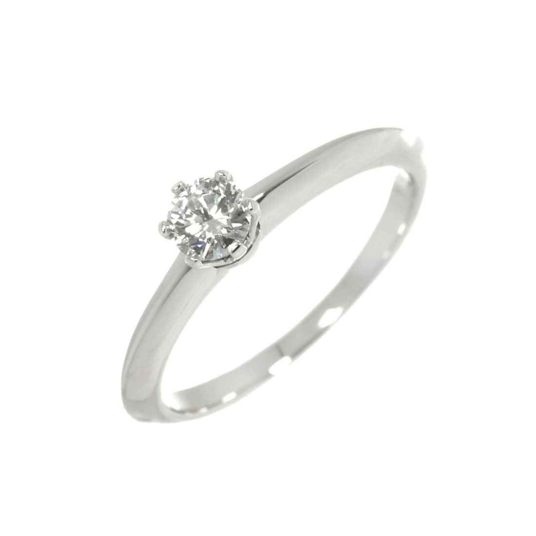 Tiffany & Co. Solitaire Diamond Ring, 0.21ct F VS1, Platinum.: --- Catalog ---Category: SizeJP Size: 8.5US Size: 4.5Category: DesignType: Band ringGender: WomenMaterial: Platinum 950Category: GeneralBrand: Tiffany--- Item List ---Section: ConditionRanking: Rank S
