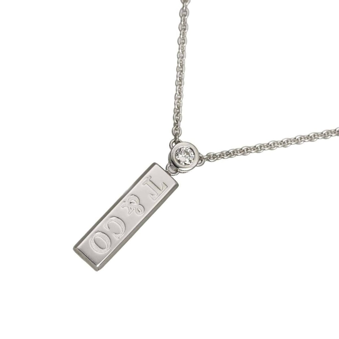 Tiffany & Co. Bar Drop Diamond Necklace, 44cm, 18K WG White Gold 750, 1837 Necklace: --- Catalog ---Category: SizePendant Size: 22.1mm x 4.1mm / 0.87'' x 0.16''Neck Circumference: 44 cm / 17.32''Category: DesignGender: WomenMaterial: White gold (18K)Necklace Type: NecklaceCategory: Ge