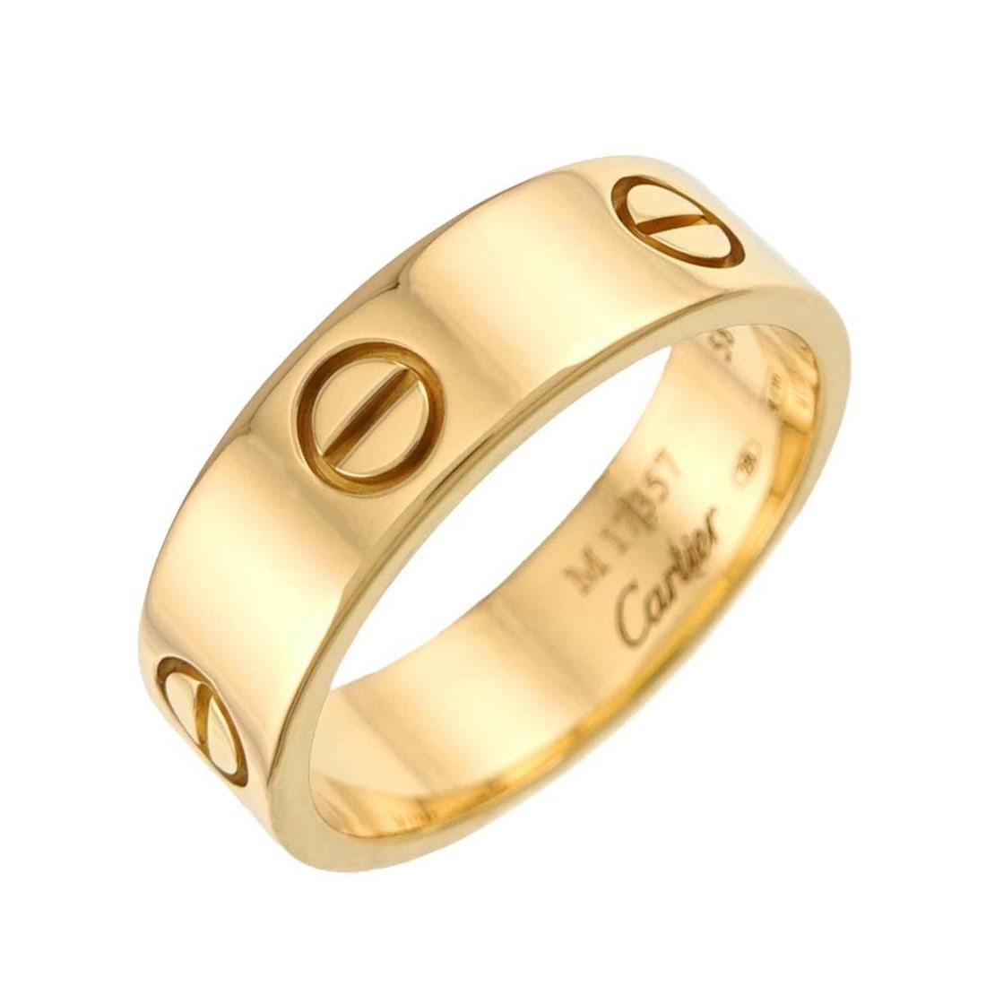 Cartier Love Ring #58, 18K YG Yellow Gold 750.: --- Catalog ---Category: SizeUS Size: 9Brand Size: 58Category: DesignType: Band ringGender: MenMaterial: Yellow gold (18K)Category: GeneralBrand: Cartier--- Item List ---Section: ConditionRanking: Ran