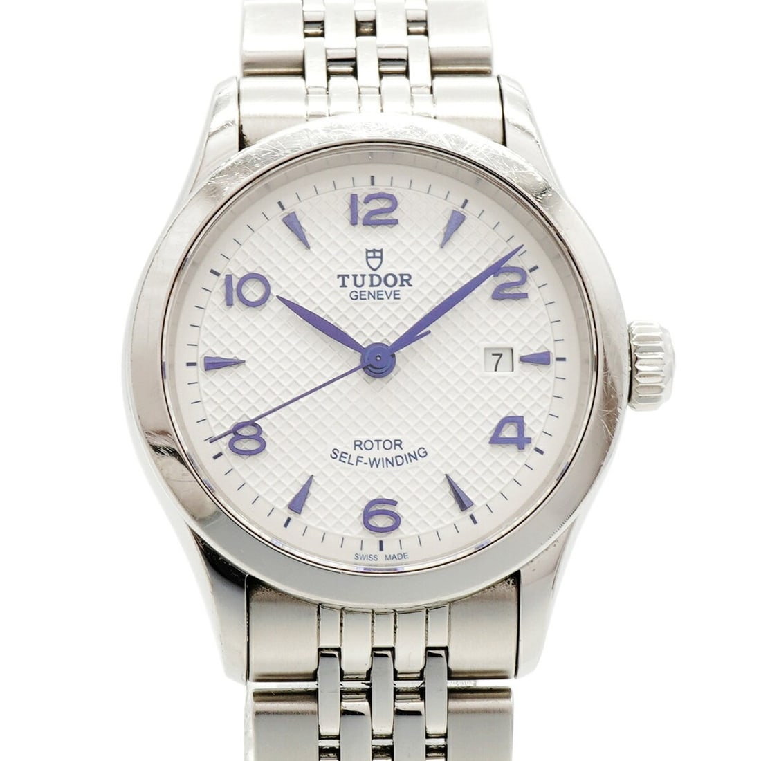 Tudor 1926 91350 White Dial Women's Watch: --- Catalog ---Category: SizeWrist Size: 16.5cm / 6.49''Case Diameter: 28mm / 1.1''Category: DesignType: WristwatchGender: WomenColor (Dial): WhiteMaterial (Band): Stainless steelCategory: GeneralMPN: