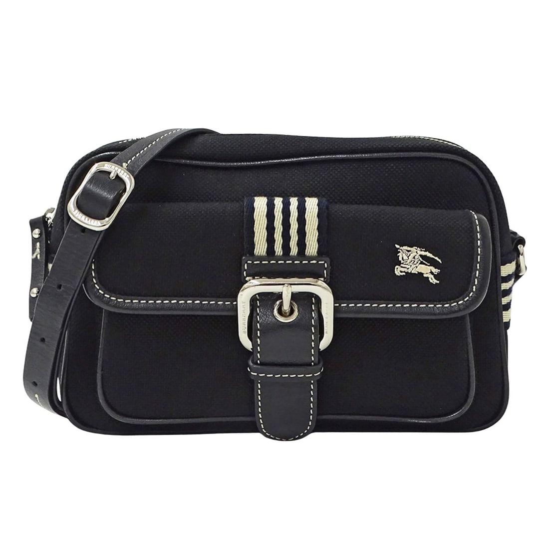 Burberry Blue Label handbag for women, brand name shoulder bag, canvas, black, mini bag.: --- Catalog ---Category: SizeSize (HxWxD): 14.5cm x 22cm x 8cm / 5.7'' x 8.66'' x 3.14''Category: DesignType: Handbag, Shoulder bagColor: Black, BlueGender: WomenMaterial: Canvas Category: GeneralBran