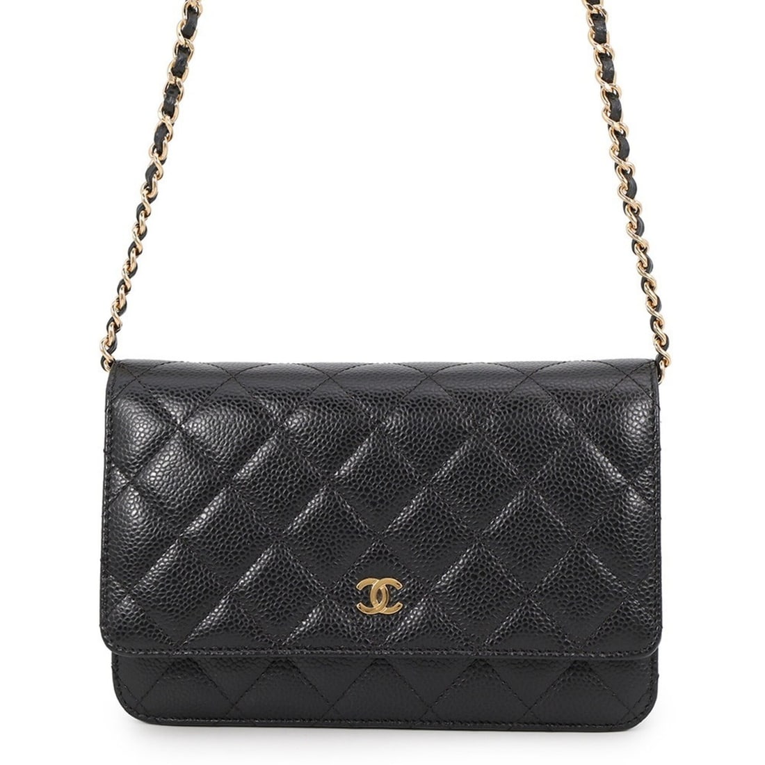 Chanel Chain Wallet Classic Matelassé Coco Mark Caviar Skin AP0250 CHANEL Black Women's WALLET: --- Catalog ---Category: SizeSize (HxWxD): 12cm x 19cm x 3cm / 4.72'' x 7.48'' x 1.18''Category: DesignType: Chain/Shoulder walletColor: BlackGender: WomenMaterial: Grained Calfskin Category: GeneralB