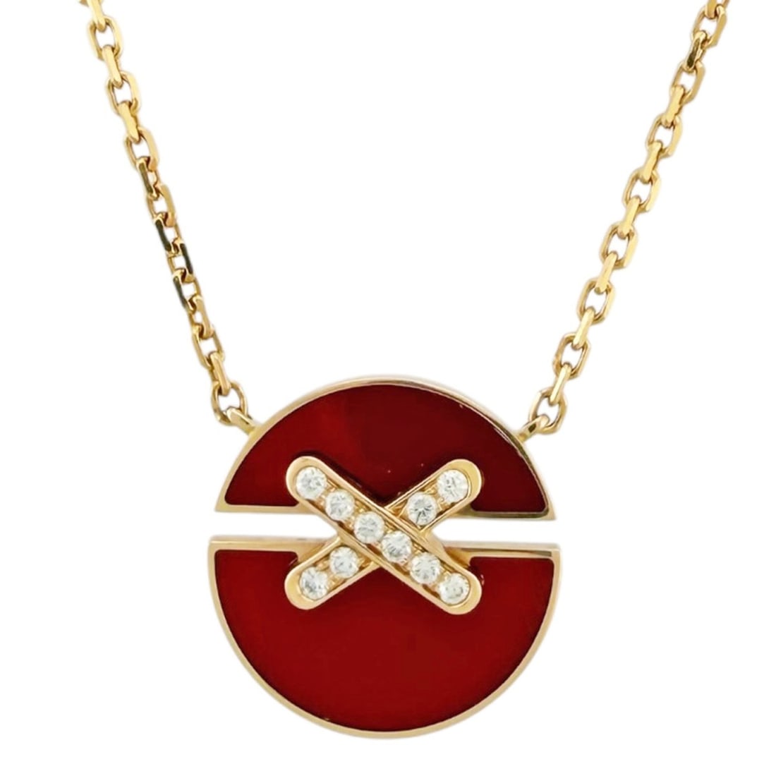 Chaumet Jeux de Liens Harmony Necklace, 18K Pink Gold, Women's.: --- Catalog ---Category: SizePendant Size: 13mm x 13mm / 0.51'' x 0.51''Neck Circumference: 42 cm / 16.53''Category: DesignColor: Pink goldGender: WomenMaterial: Pink gold (18K)Necklace Type: Necklace