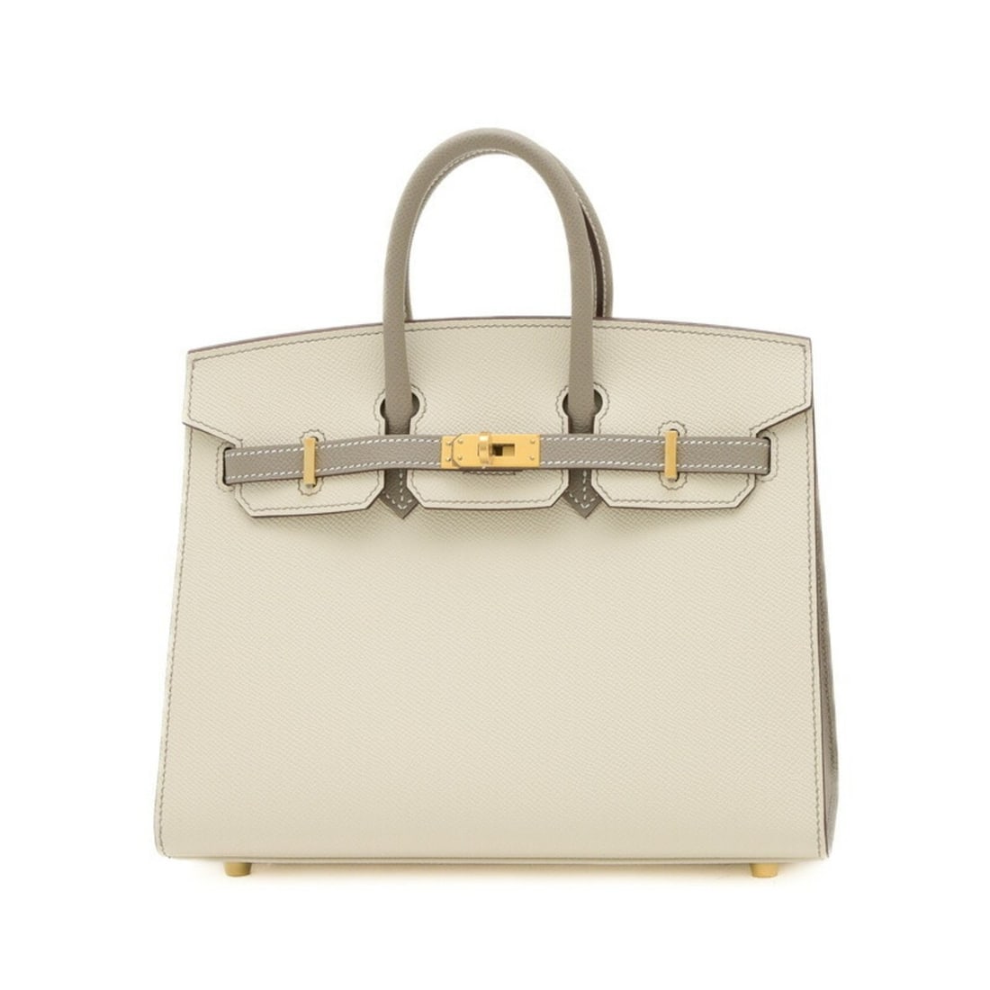 Hermes Birkin 25 Handbag Serie Personal Epson Cre Etoupe Matte B Engraved: --- Catalog ---Category: SizeWeight: 620g / 1.36lb.Size (HxWxD): 20cm x 25cm x 13cm / 7.87'' x 9.84'' x 5.11''Category: DesignType: HandbagColor: Etoupe grayGender: WomenMaterial: Epsom leather