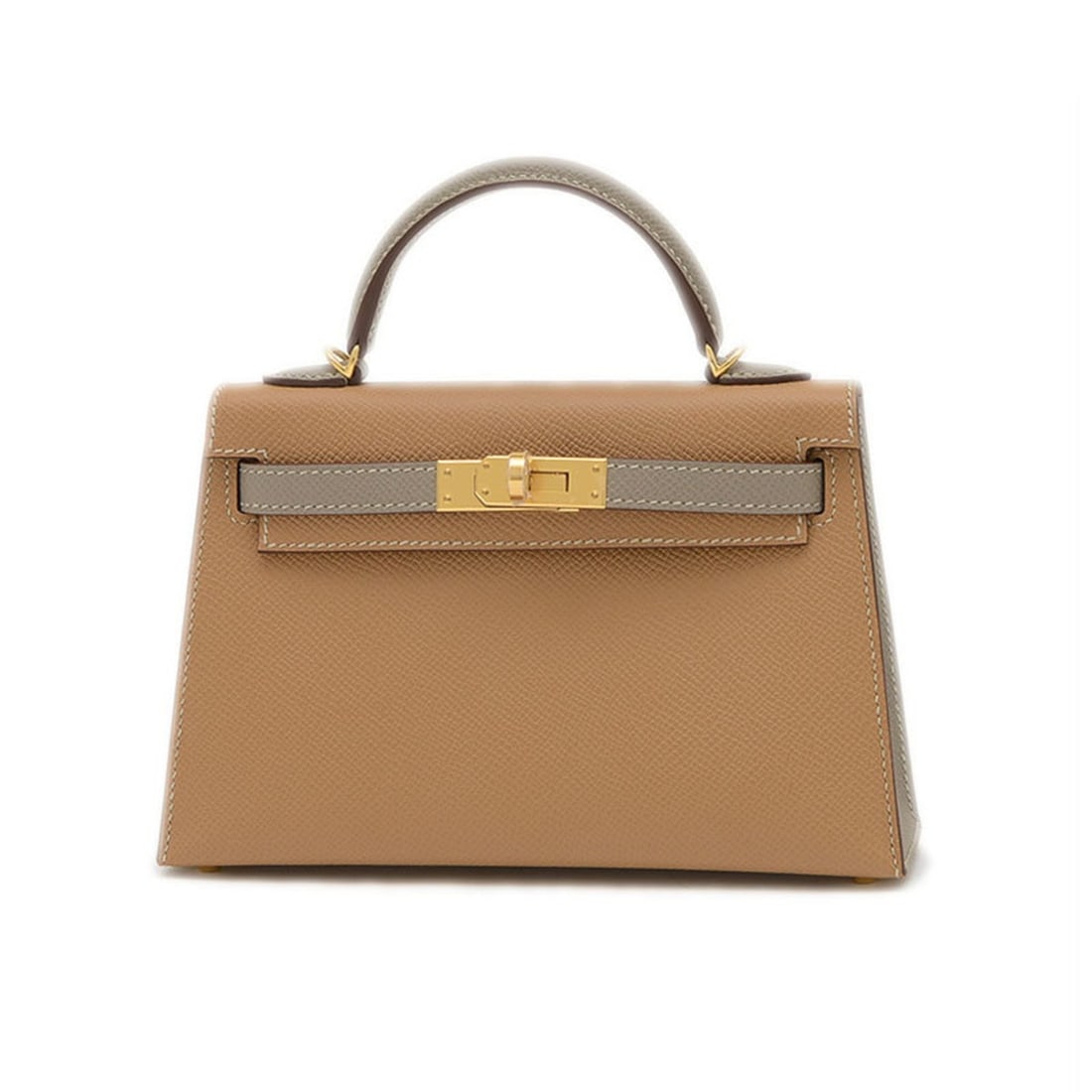 Hermes Kellydo Personal Handbag Epson Biscuit Gris Asphalt W Engraved: --- Catalog ---Category: SizeWeight: 220g / 7.76oz.Size (HxWxD): 12cm x 19cm x 5.5cm / 4.72'' x 7.48'' x 2.16''Strap Length: 90cm / 35.43''Category: DesignType: Handbag, Shoulder bagGender: