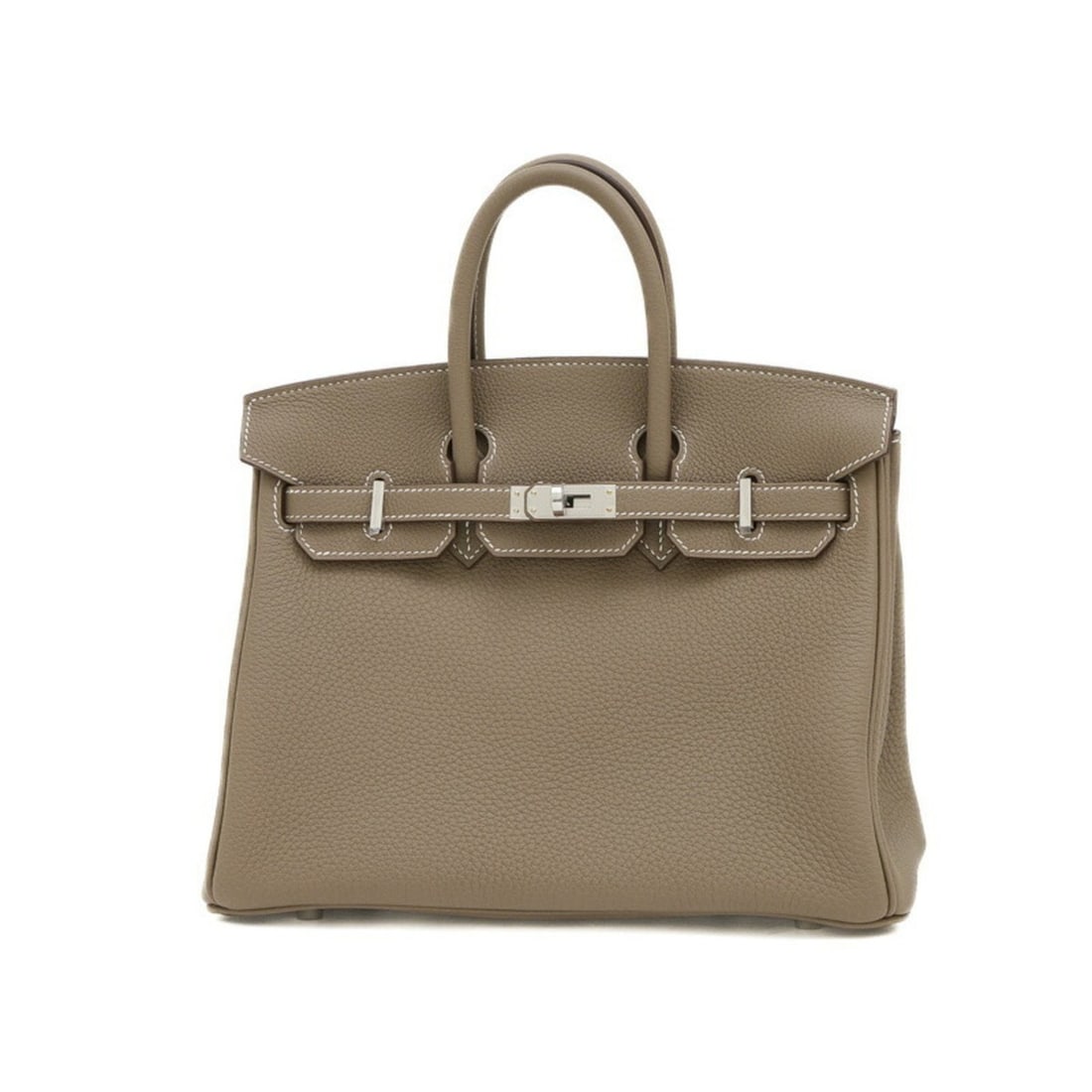 Hermes Birkin 25 Handbag Togo Etoupe W Engraved: --- Catalog ---Category: SizeSize (HxWxD): 19cm x 25cm x 12.5cm / 7.48'' x 9.84'' x 4.92''Category: DesignType: HandbagColor: Etoupe grayGender: Women,MenMaterial: Togo leather Category: GeneralBrand: