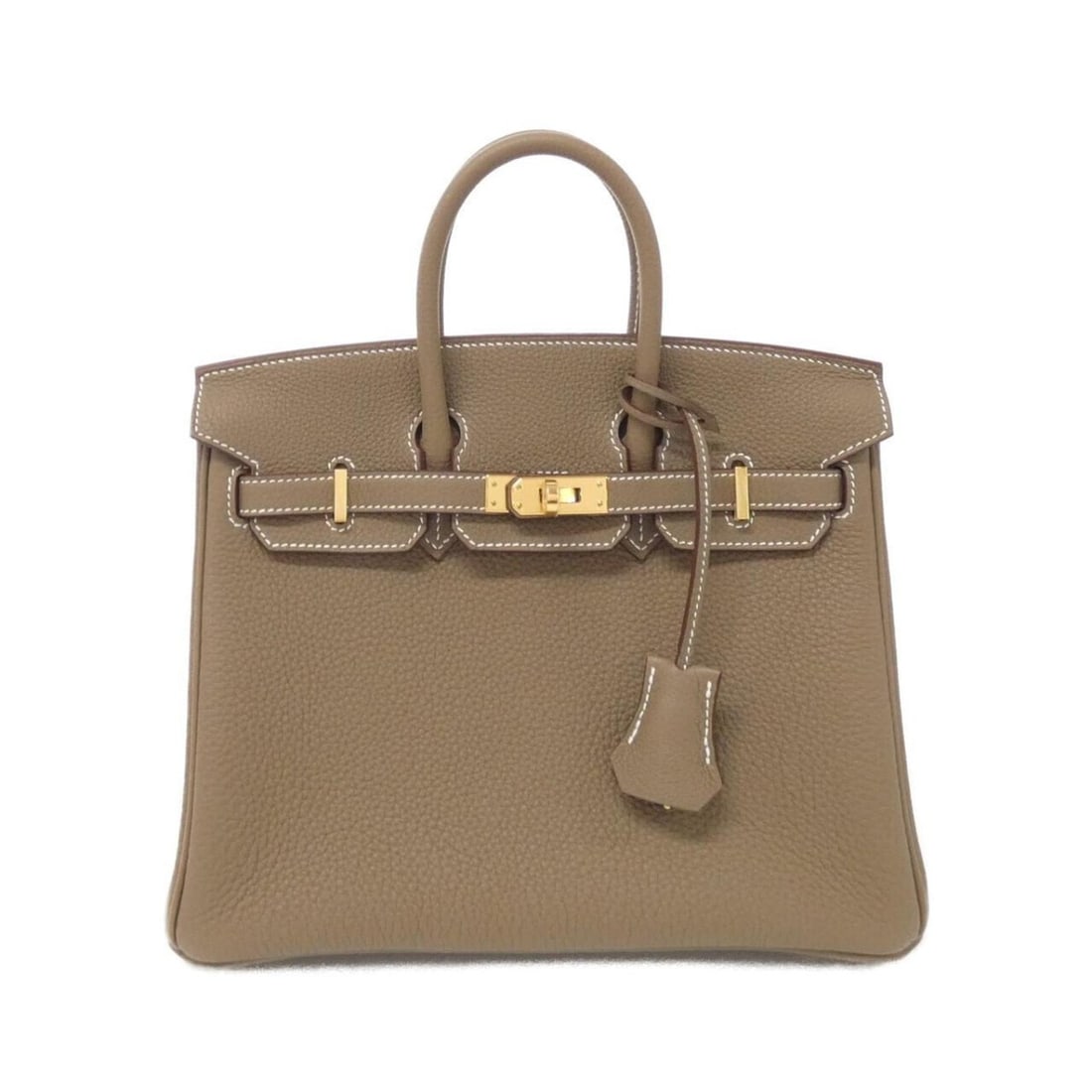 Hermes Birkin 25cm 041344CC Handbag: --- Catalog ---Category: SizeWeight: 630g / 1.38lb.Size (HxWxD): 21cm x 25cm x 13cm / 8.26'' x 9.84'' x 5.11''Handle Length: 18cm / 7.08''Category: DesignType: HandbagColor: Etoupe grayGender: WomenMa