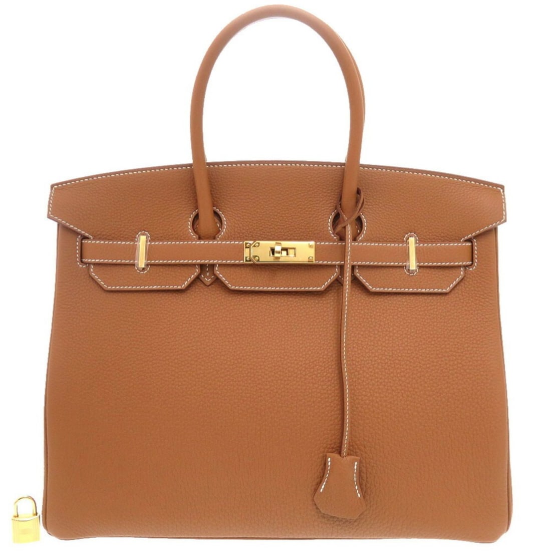 Hermes Birkin 35 Togo Gold W Stamp (Made in 2024) Handbag Brown 1421 HERMES: --- Catalog ---Category: SizeSize (HxWxD): 27cm x 35cm x 18cm / 10.62'' x 13.77'' x 7.08''Category: DesignType: HandbagColor: BrownGender: MenMaterial: Togo leather Hardware Color: GoldCategory: Gener