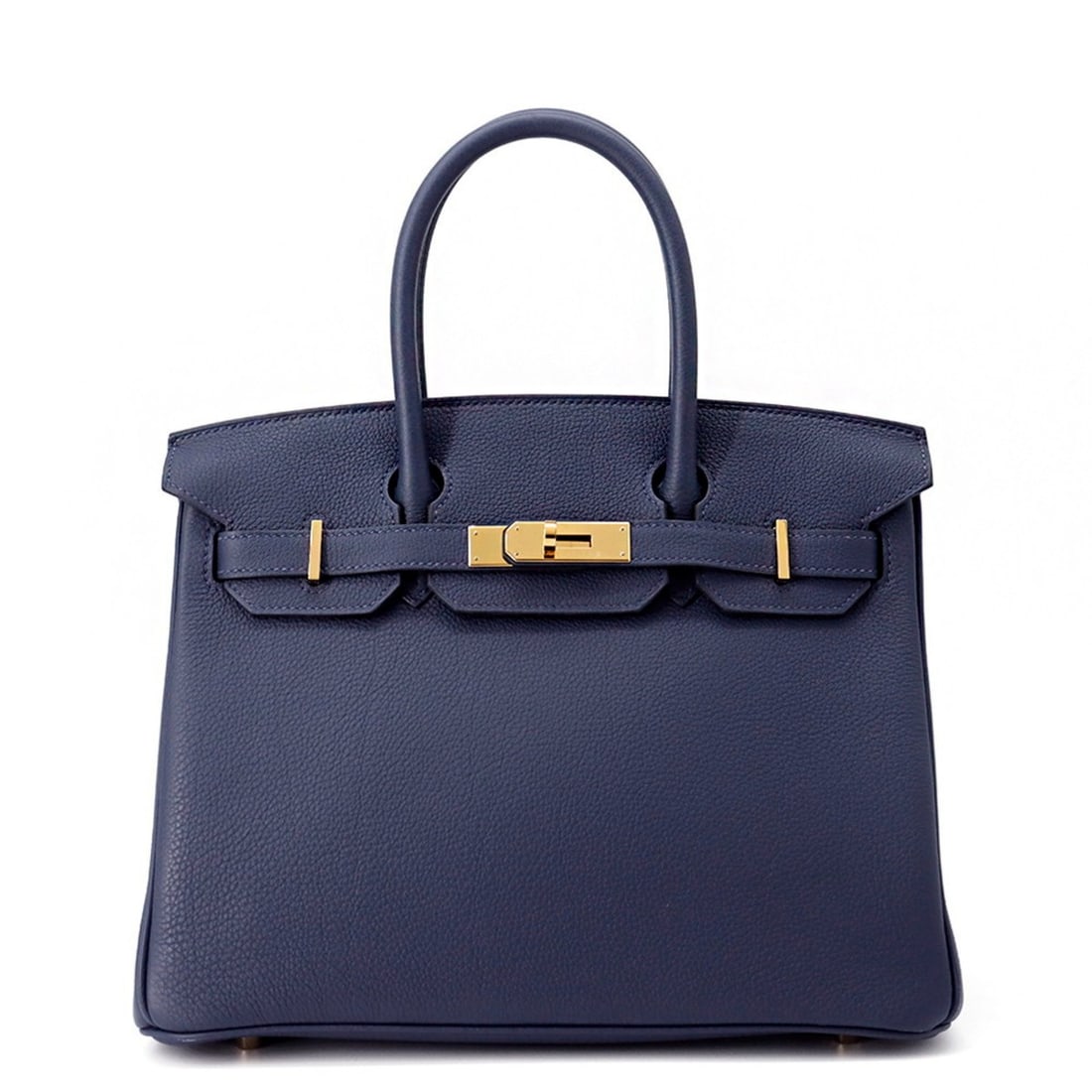 Hermes Birkin 30 Blue Navy Togo W Stamp HERMES Handbag: --- Catalog ---Category: SizeWeight: 970g / 2.13lb.Size (HxWxD): 24cm x 30cm x 15.5cm / 9.44'' x 11.81'' x 6.1''Category: DesignType: HandbagColor: Blue, NavyGender: WomenClosure: FlapMaterial: Togo l