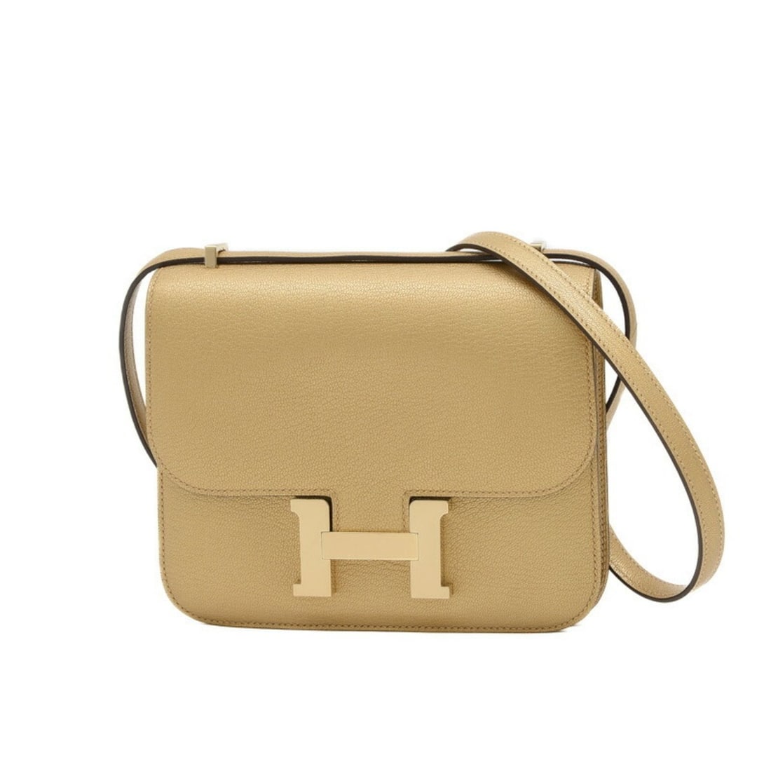Hermes Constance 18 Miroir Shoulder Bag Dore Chevre Shamquila W Engraved: --- Catalog ---Category: SizeSize (HxWxD): 14.5cm x 18.5cm x 5cm / 5.7'' x 7.28'' x 1.96''Category: DesignType: Shoulder bagGender: WomenHardware Color: Champagne goldCategory: GeneralBrand: Hermes---