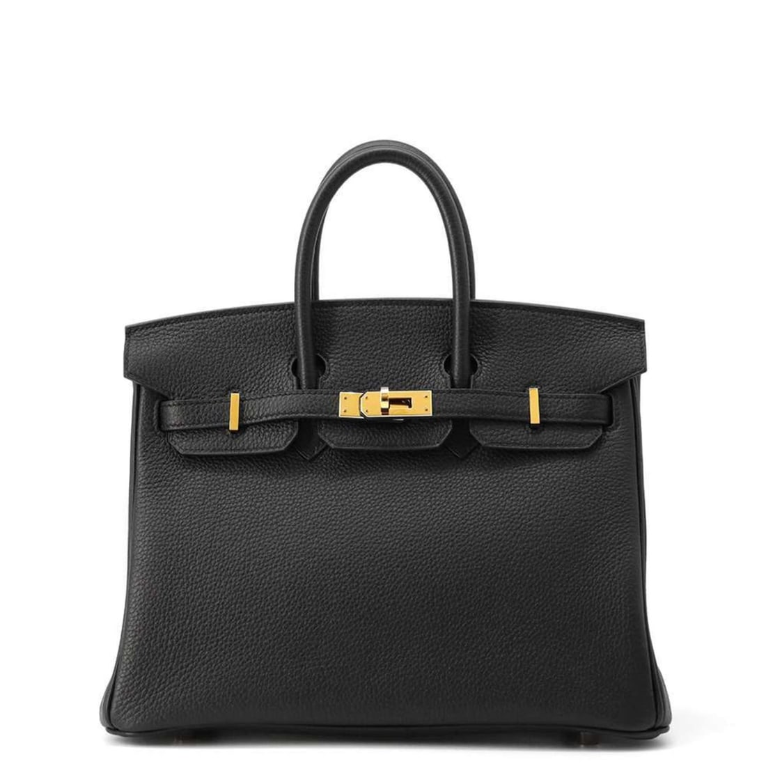 Hermes Birkin 25 Black Togo A Stamp HERMES Handbag: --- Catalog ---Category: SizeSize (HxWxD): 21cm x 25cm x 13cm / 8.26'' x 9.84'' x 5.11''Category: DesignType: HandbagColor: BlackGender: WomenMaterial: Togo leather Hardware Color: GoldCategory: Gener
