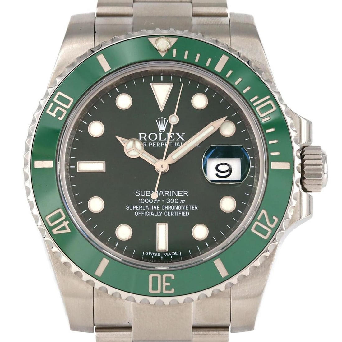 Rolex Submariner Date 116610LV SS Wristwatch Automatic Random Number: --- Catalog ---Category: SizeWrist Size: 20cm / 7.87''Case Diameter: 40mm / 1.57''Category: DesignType: WristwatchGender: MenColor (Dial): GreenMaterial (Band): Stainless steelMaterial (Case): Stainle