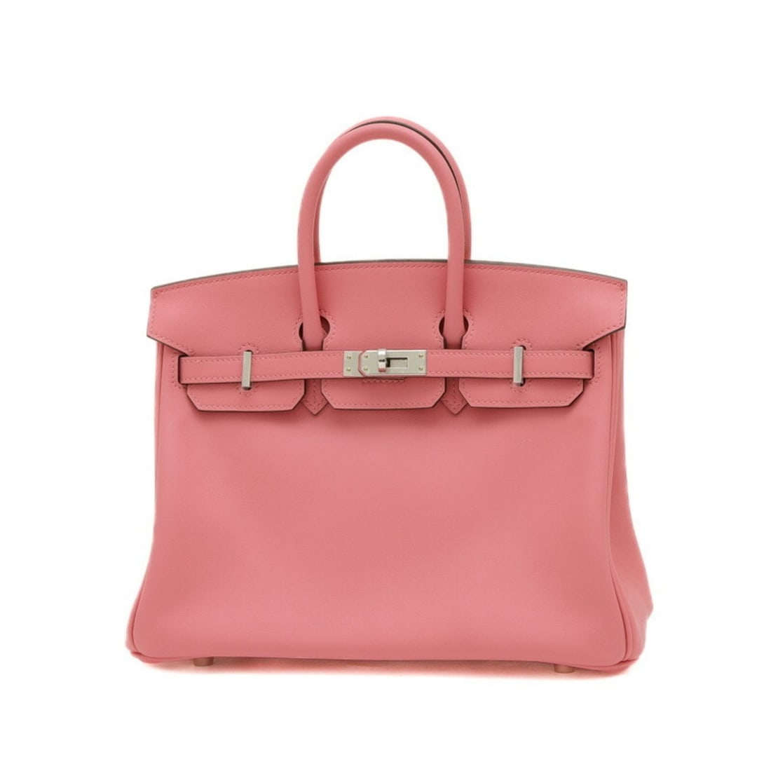 Hermes Birkin 25 Handbag Swift Rose Azalee W Engraved: --- Catalog ---Category: SizeWeight: 540g / 1.19lb.Size (HxWxD): 20cm x 25cm x 12cm / 7.87'' x 9.84'' x 4.72''Category: DesignType: HandbagColor: Rose azaleeGender: WomenMaterial: Swift leather Hardwa
