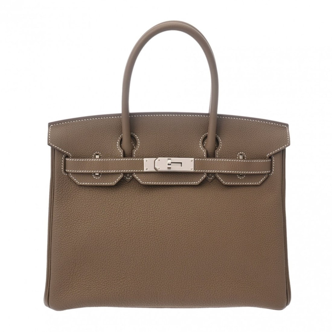HERMES Hermes Birkin 30 Etoupe D stamp (around 2019) Women's Togo handbag: --- Catalog ---Category: SizeSize (HxWxD): 22cm x 30cm x 16cm / 8.66'' x 11.81'' x 6.29''Category: DesignType: HandbagColor: Etoupe grayGender: WomenMaterial: Togo leather Hardware Color: GoldCategory