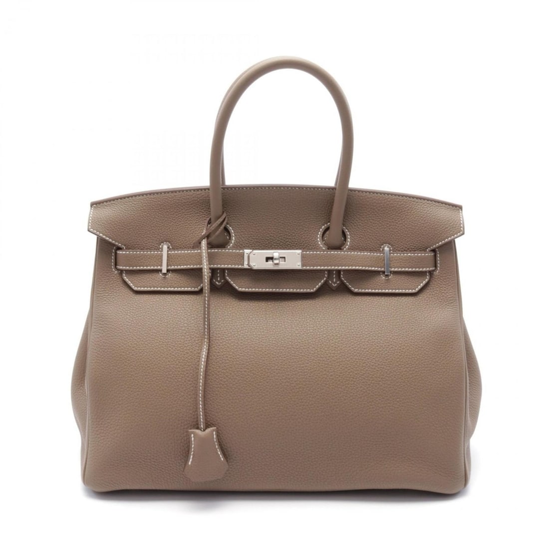 Hermes HERMES Birkin 35 Handbag Bag Togo Women's Brown: --- Catalog ---Category: SizeSize (HxWxD): 28cm x 35cm x 18cm / 11.02'' x 13.77'' x 7.08''Category: DesignType: HandbagColor: Brown, Etoupe grayGender: WomenMaterial: Togo leather Hardware Color: Silv
