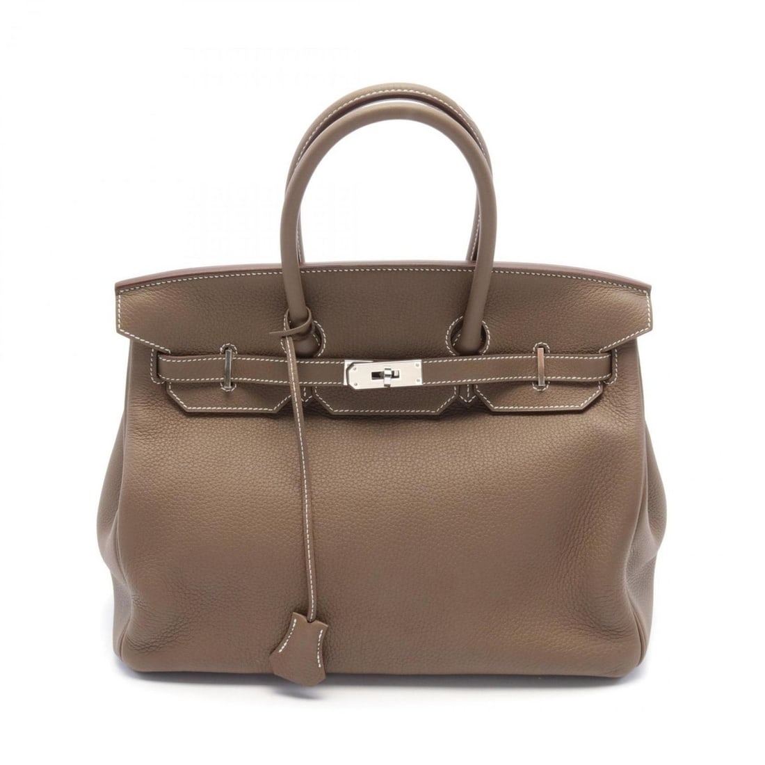 Hermes HERMES Birkin 35 Handbag Bag Togo Women's Brown: --- Catalog ---Category: SizeSize (HxWxD): 28cm x 35cm x 18cm / 11.02'' x 13.77'' x 7.08''Category: DesignType: HandbagColor: Brown, Etoupe grayGender: WomenMaterial: Togo leather Hardware Color: Silv