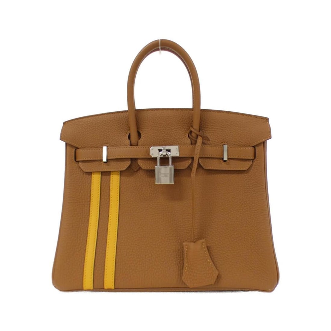 Hermes Birkin Officier 25cm 077627CK Handbag: --- Catalog ---Category: SizeWeight: 610g / 1.34lb.Size (HxWxD): 19cm x 25cm x 13cm / 7.48'' x 9.84'' x 5.11''Handle Length: 18cm / 7.08''Category: DesignType: HandbagColor: Gold, JauneGender: WomenMa