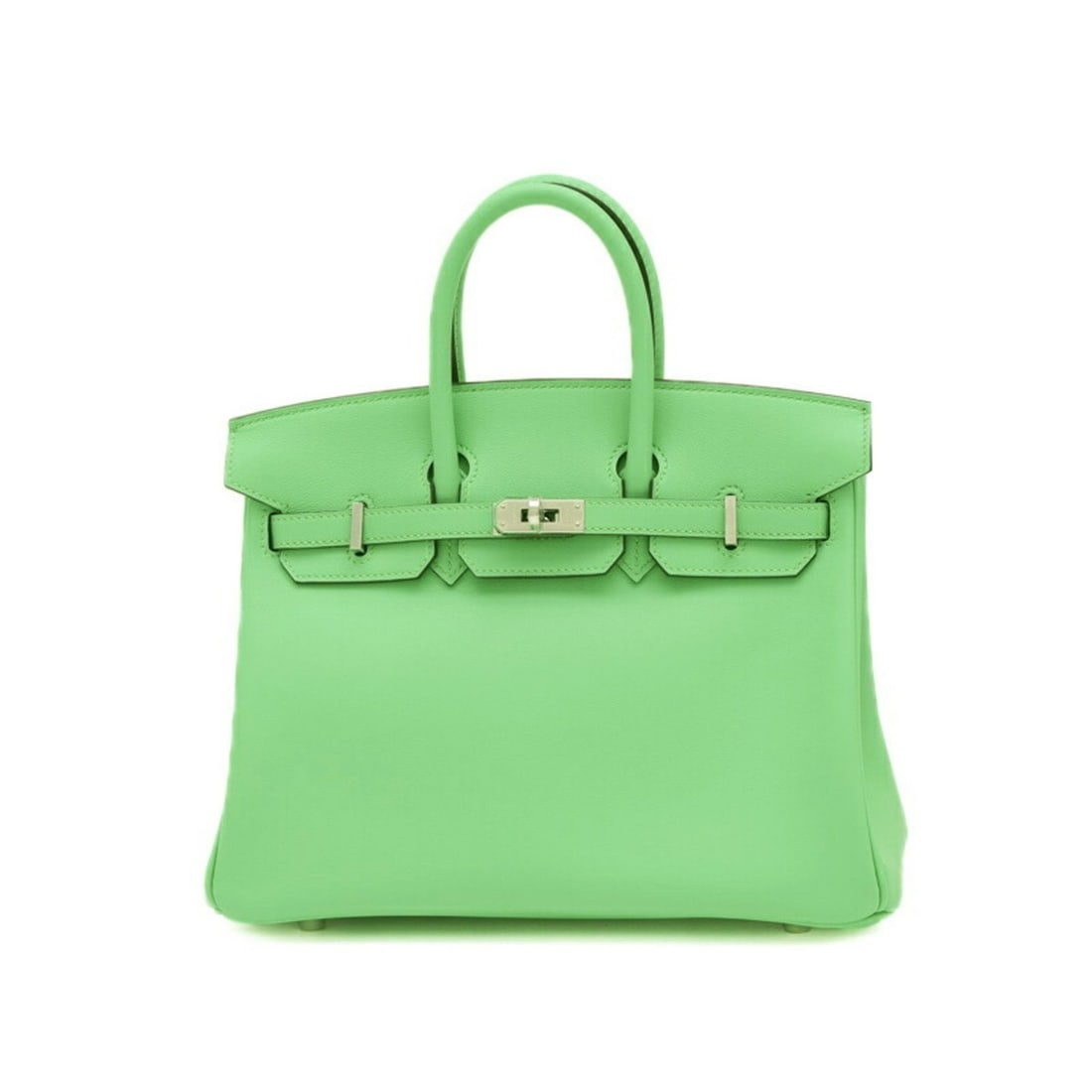 Hermes Birkin 25 Handbag Swift Vert Comic W Engraved: --- Catalog ---Category: SizeSize (HxWxD): 20cm x 25cm x 12.5cm / 7.87'' x 9.84'' x 4.92''Category: DesignType: HandbagColor: GreenGender: WomenMaterial: Swift leather Category: GeneralBrand: Hermes--