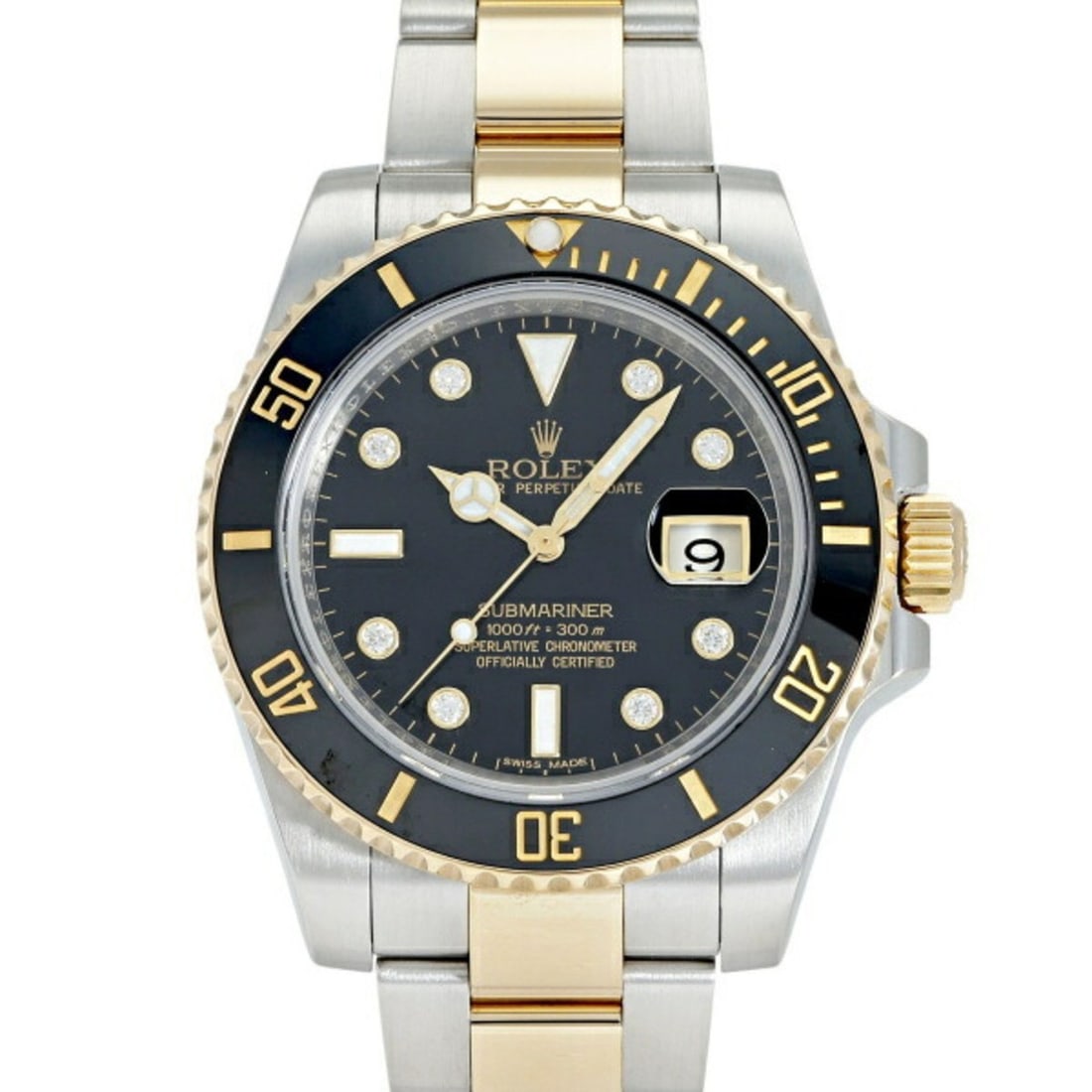 ROLEX Submariner Date 116613GLN Black Dot Dial Watch Men's __ (1 of 10)