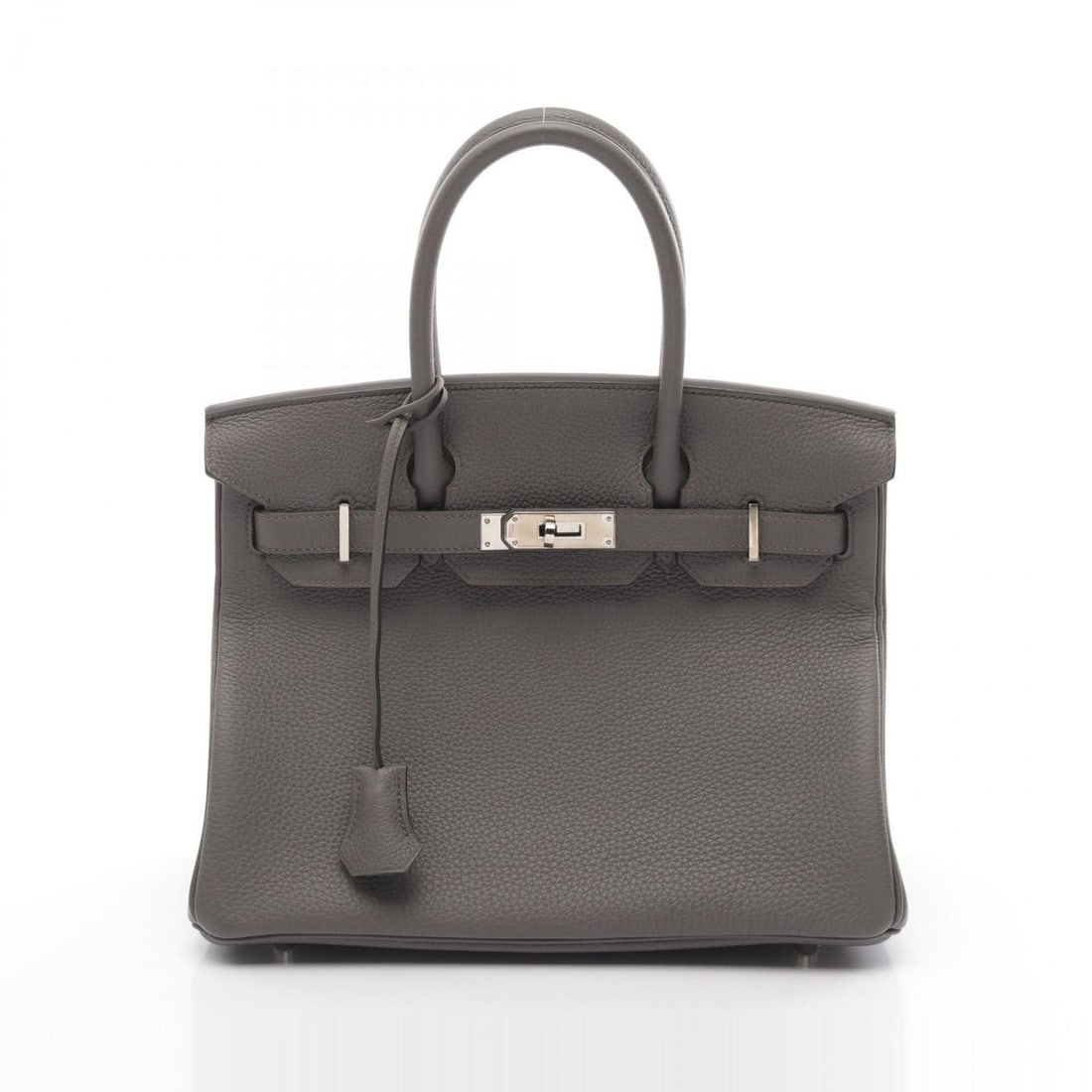 Hermes HERMES Birkin 30 Etain Handbag Bag Taurillon Clemence Women's Gray: --- Catalog ---Category: SizeSize (HxWxD): 24cm x 30cm x 15cm / 9.44'' x 11.81'' x 5.9''Category: DesignType: HandbagColor: GrayGender: WomenMaterial: Taurillon clemence leather Hardware Color: