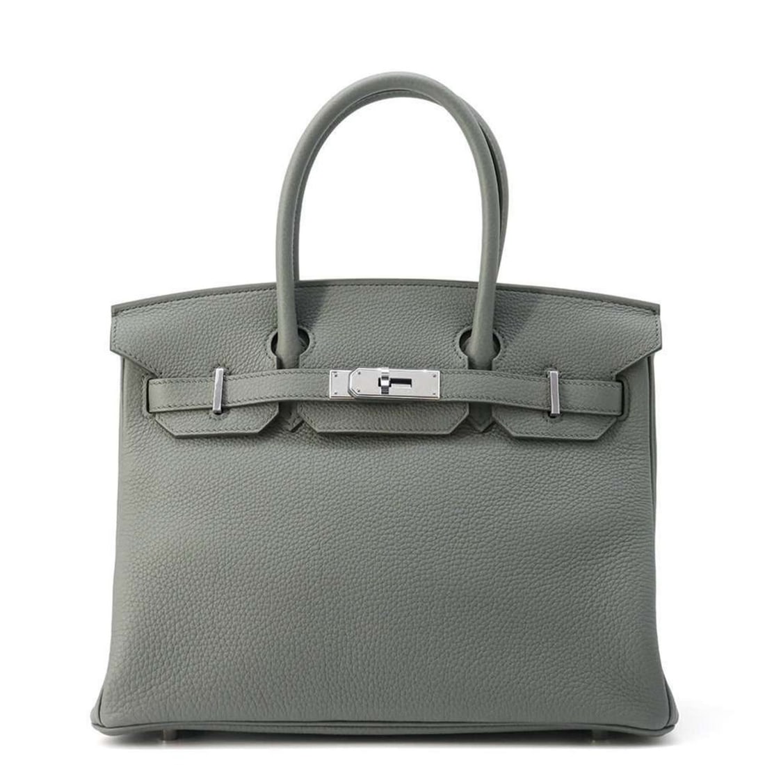 Hermes Birkin 30 Vert Amande Togo B stamp HERMES handbag: --- Catalog ---Category: SizeSize (HxWxD): 24cm x 30cm x 15.5cm / 9.44'' x 11.81'' x 6.1''Category: DesignType: HandbagGender: WomenMaterial: Togo leather Hardware Color: SilverCategory: