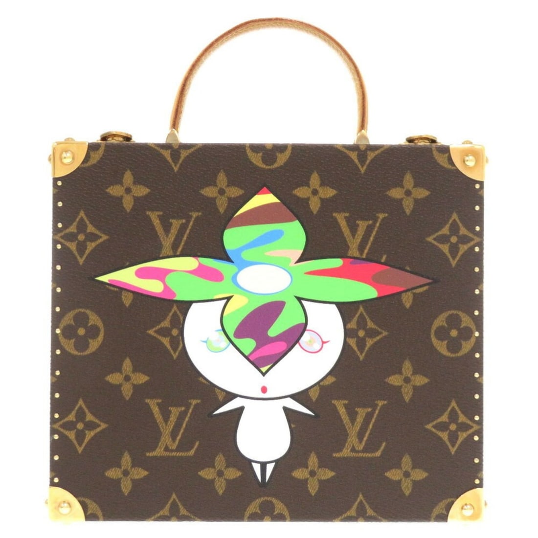 Louis Vuitton Flower Hatman Box Monogram M92475 Handbag Takashi Murakami Limited to 200 pieces LV: --- Catalog ---Category: SizeSize (HxWxD): 16cm x 18.5cm x 7.5cm / 6.29'' x 7.28'' x 2.95''Category: DesignType: HandbagColor: BrownGender: WomenMaterial: Monogram Category: GeneralBrand: Louis Vuitto