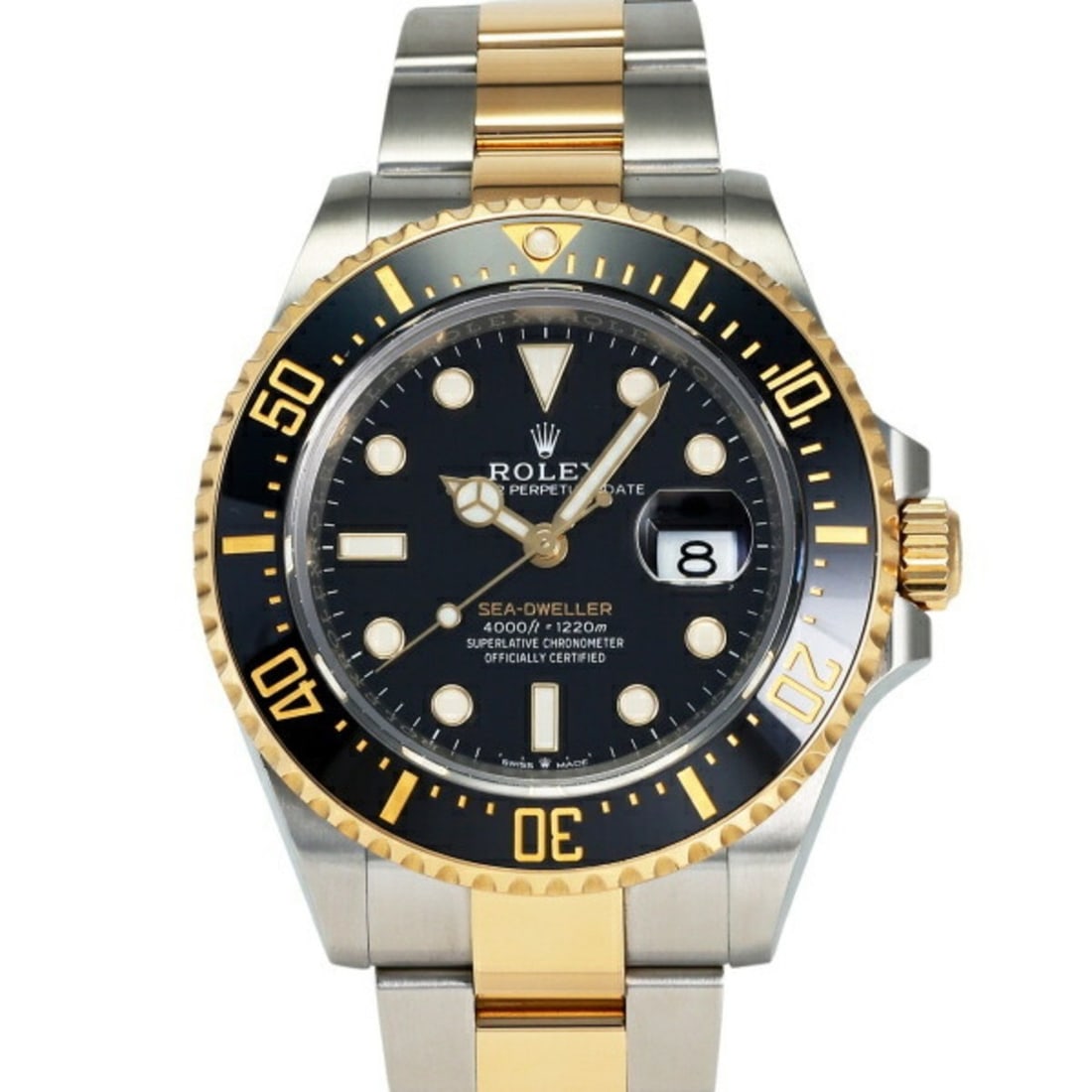 Rolex ROLEX Sea-Dweller 126603 Black Dial Men's Watch __: --- Catalog ---Category: SizeWrist Size: 20cm / 7.87''Case Diameter: 43mm / 1.69''Category: DesignType: WristwatchGender: MenColor (Dial): BlackMaterial (Band): Ceramic, Stainless steel, Yellow
