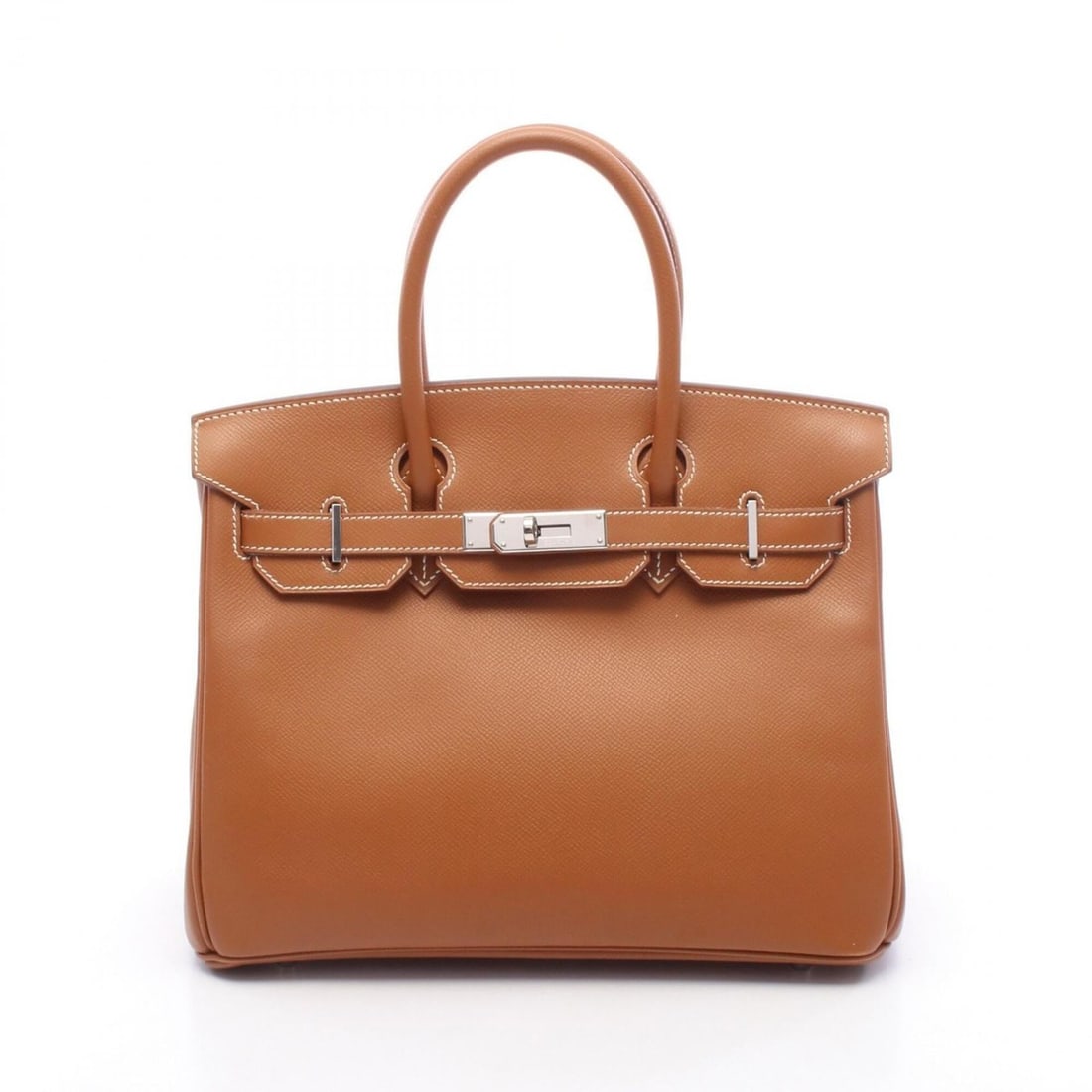 Hermes Birkin 30 Gold Handbag, Veau Epsom Leather, Women's, Brown Tones: --- Catalog ---Category: SizeSize (HxWxD): 24cm x 30cm x 15cm / 9.44'' x 11.81'' x 5.9''Category: DesignType: HandbagColor: BrownGender: WomenMaterial: Epsom leather Category: GeneralBrand: Hermes---