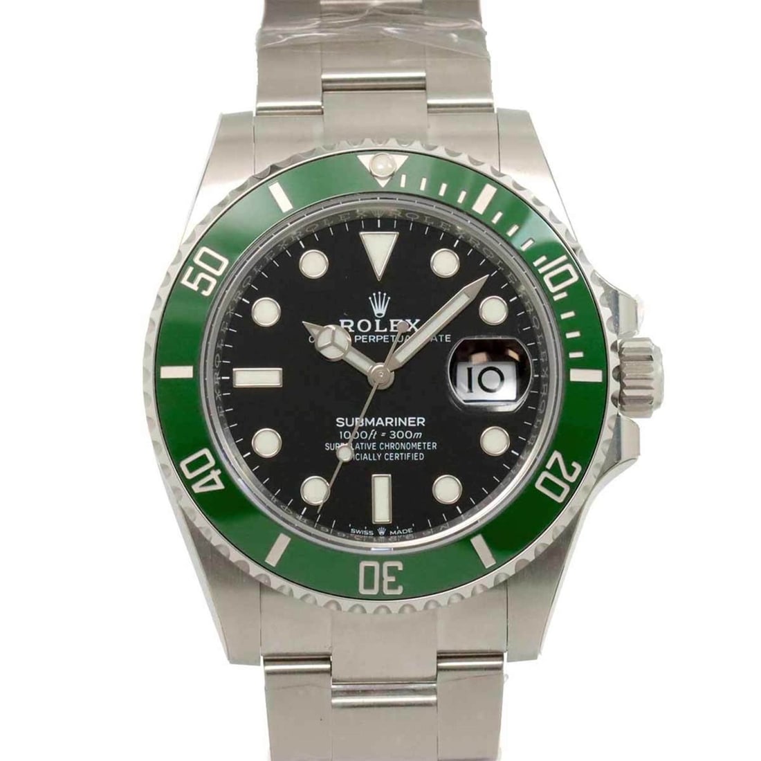Rolex ROLEX Submariner Date 126610LV Random Number Roulette Men's Watch Green Automatic Self-Winding: --- Catalog ---Category: SizeWrist Size: 19.5cm / 7.67''Case Diameter: 41mm / 1.61''Category: DesignType: WristwatchGender: MenColor (Dial): GreenMaterial (Band): Stainless steelMaterial (Case):