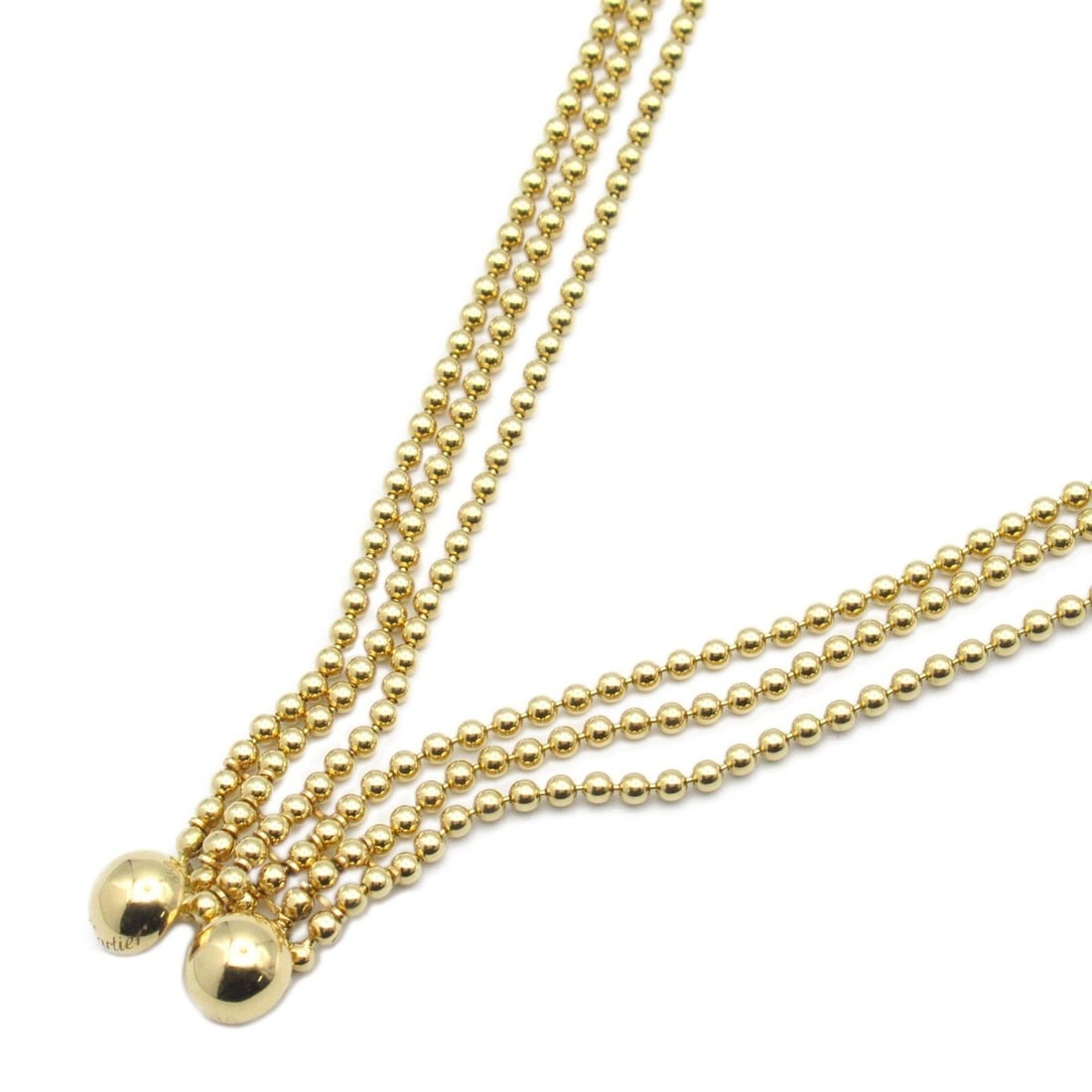 CARTIER Perl de Diamant 6-strand necklace, K18 (yellow gold), ladies, gold, B7007203: --- Catalog ---Category: SizeNeck Circumference: 38 cm / 14.96''Category: DesignColor: GoldGender: WomenMaterial: Yellow gold (18K)Necklace Type: NecklaceCategory: GeneralBrand: Cartier--- Item List -