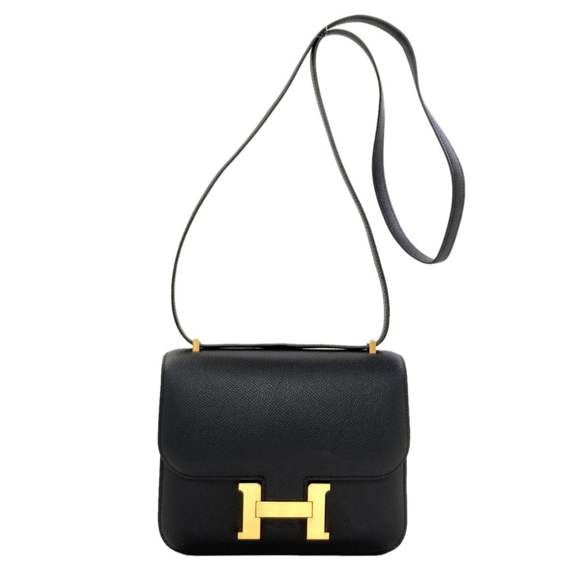 Hermes Constance Mini 18 Gold Hardware Shoulder Bag Epsom Leather Women's HERMES (1 of 15)
