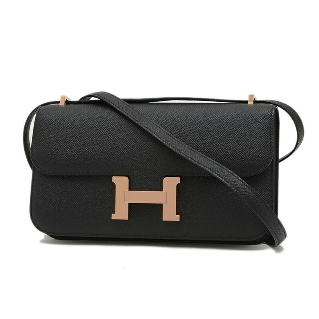 Hermes Constance Elan Shoulder Bag Miroir Epson Black Rose W Engraved: --- Catalog ---Category: SizeSize (HxWxD): 13cm x 23cm x 3.5cm / 5.11'' x 9.05'' x 1.37''Category: DesignType: Shoulder bagColor: BlackGender: WomenMaterial: Epsom leather Category: GeneralBrand: Herm