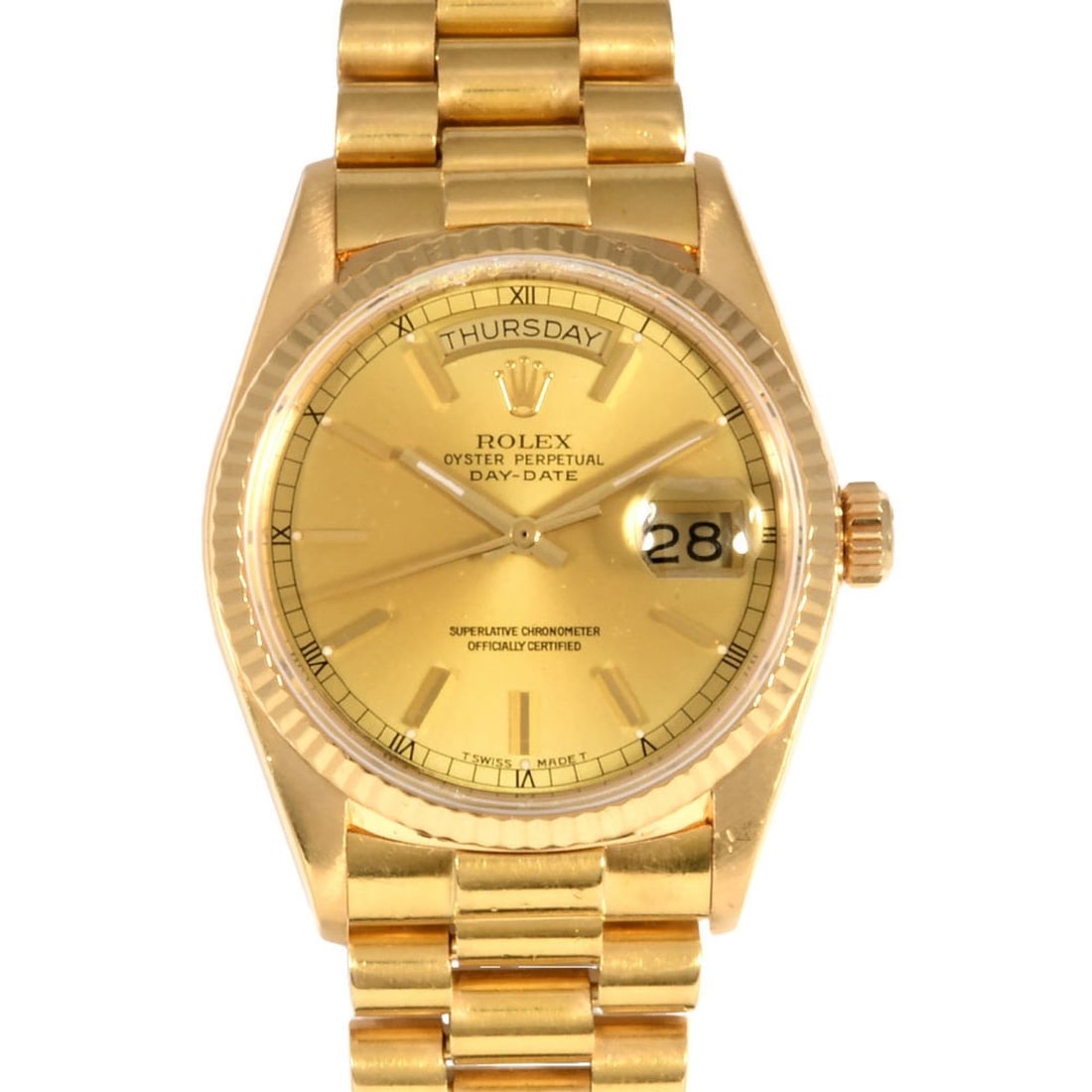 Rolex ROLEX 18038 Day-Date 7-digit 98 series (manufactured around 1987) Automatic wristwatch (1 of 12)