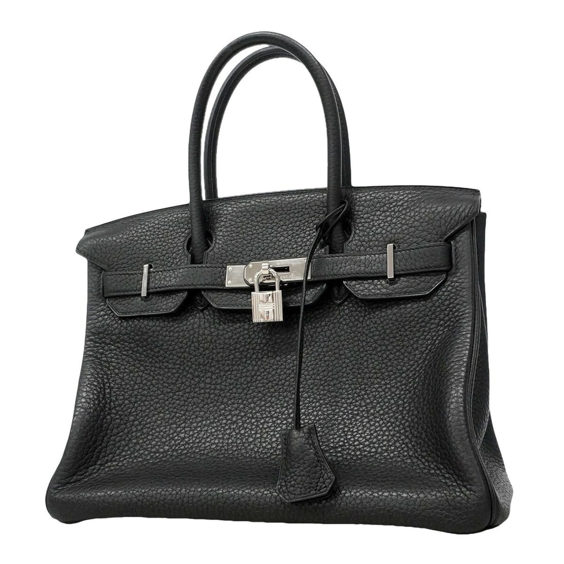 Hermes Birkin 30 handbag, Taurillon Clemence leather, black, ?N stamp, women's, P3483983: --- Catalog ---Category: SizeSize (HxWxD): 26.5cm x 28.5cm x 15cm / 10.43'' x 11.22'' x 5.9''Category: DesignType: HandbagColor: BlackGender: WomenMaterial: Taurillon clemence leather Hardware Color: 