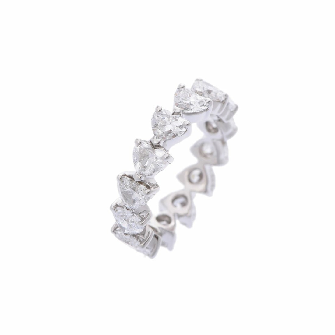HARRY WINSTON Harry Winston Long Set Ring Diamond Heart Shape Cut Full Eternity #12.5 Size 12.5: --- Catalog ---Category: SizeOther Size: 12.5Category: DesignType: Band ringGender: WomenMaterial: Platinum 950Category: GeneralBrand: Harry Winston--- Item List ---Section: ConditionRanking: Rank SA 