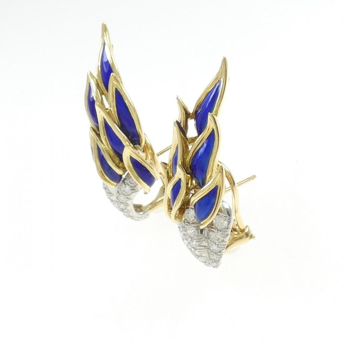 Tiffany enamel earrings - 2