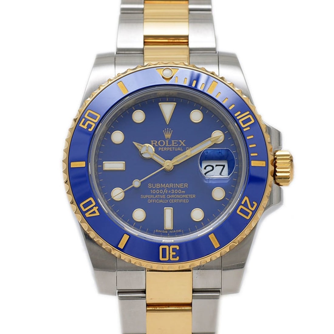 Rolex Submariner Watch 116613LB Combi SS YG V Series Men's (1 of 11)