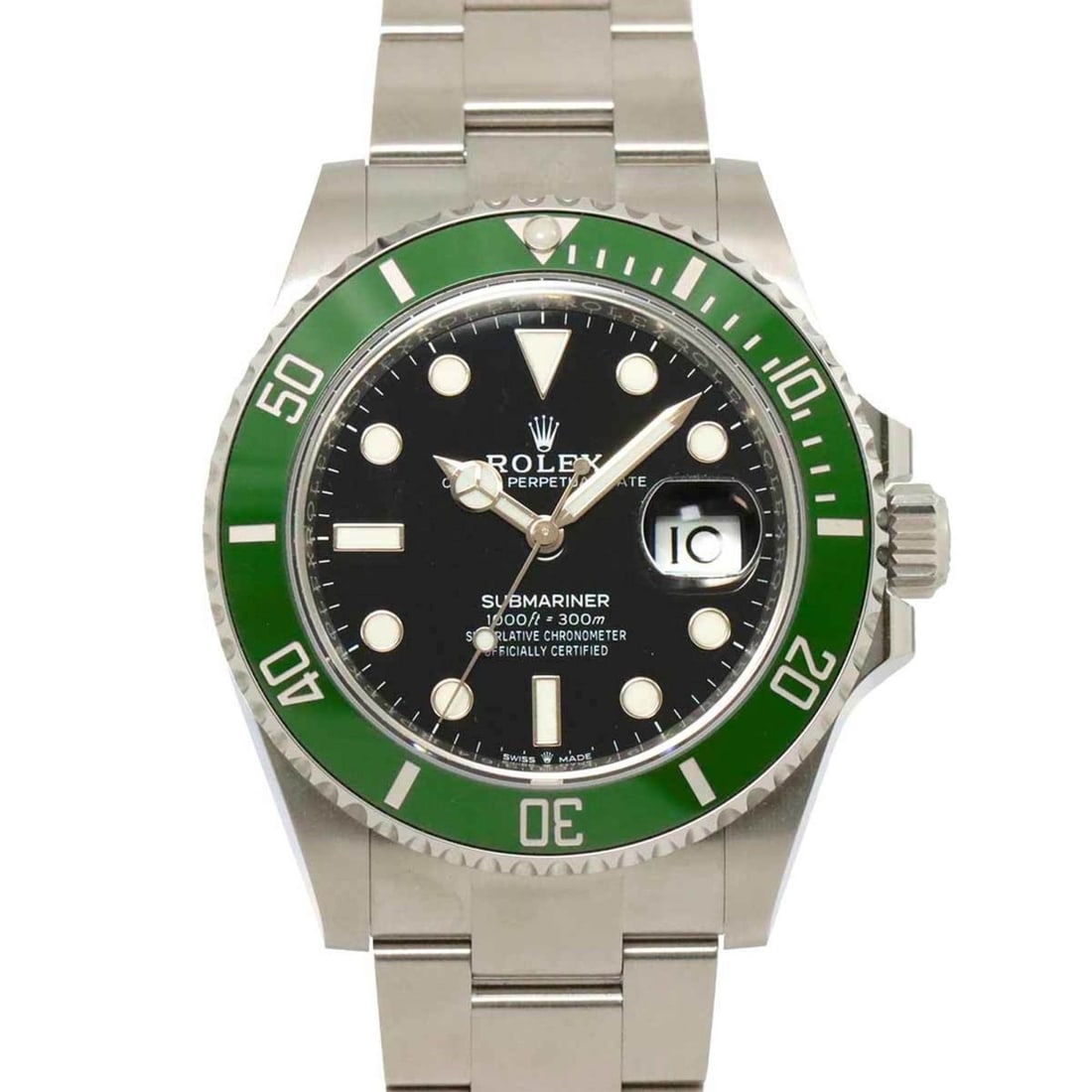 Rolex ROLEX Submariner Date 126610LV Random Number Roulette Men's Watch Green Automatic Self-Winding: --- Catalog ---Category: SizeWrist Size: 20.5cm / 8.07''Case Diameter: 41mm / 1.61''Category: DesignType: WristwatchGender: MenColor (Dial): GreenMaterial (Band): Stainless steelMaterial (Case): Ceram