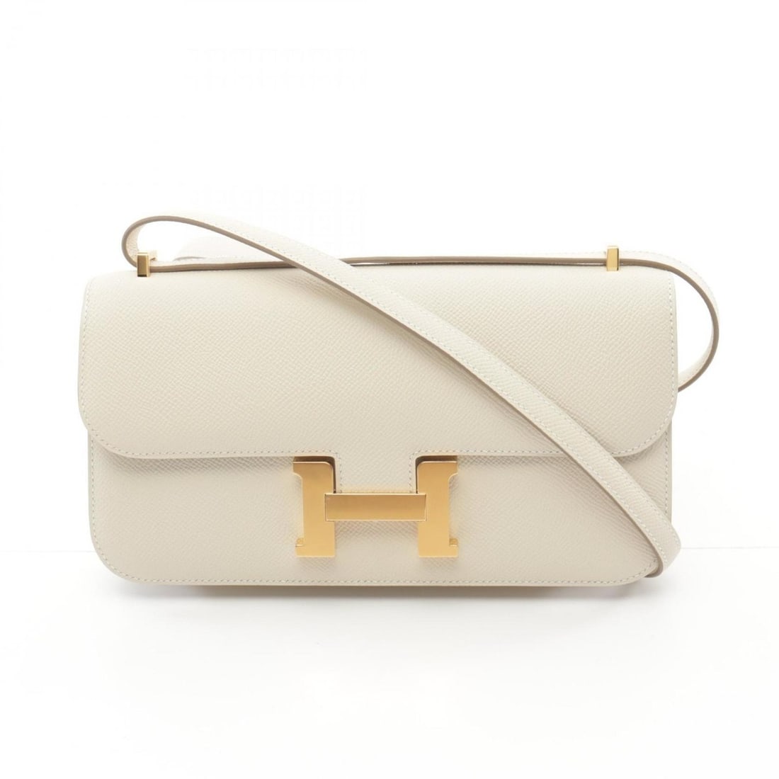 Hermes HERMES Constance Elan Shoulder Bag Epsom Leather Women's Ivory: --- Catalog ---Category: SizeSize (HxWxD): 13cm x 23.5cm x 3cm / 5.11'' x 9.25'' x 1.18''Category: DesignType: Shoulder bagColor: IvoryGender: WomenMaterial: Epsom leather Hardware Color: GoldCategory