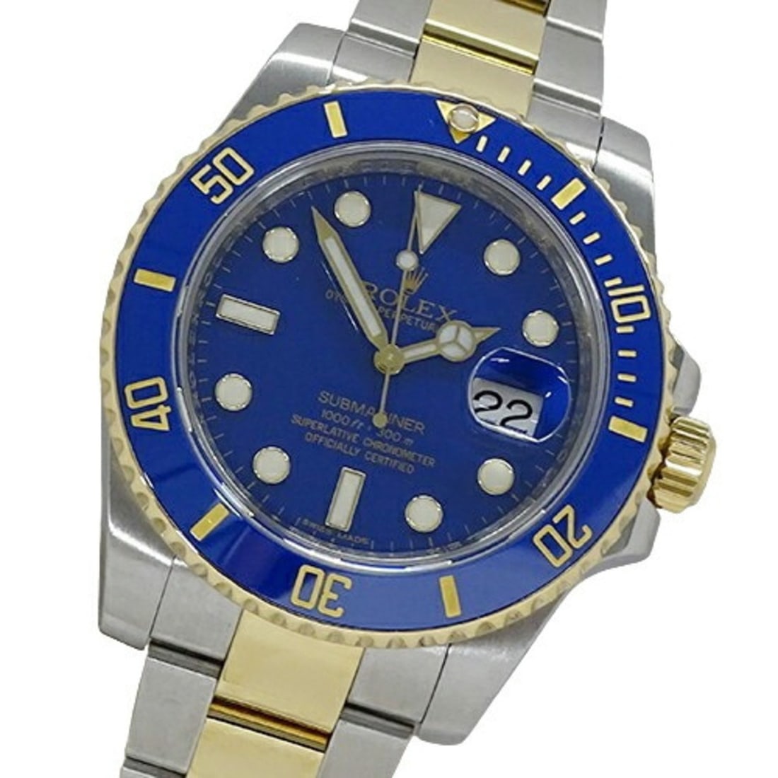 Rolex ROLEX Submariner Date 116613LB G serial watch Men's Automatic AT Stainless steel SS Gold YG (1 of 17)