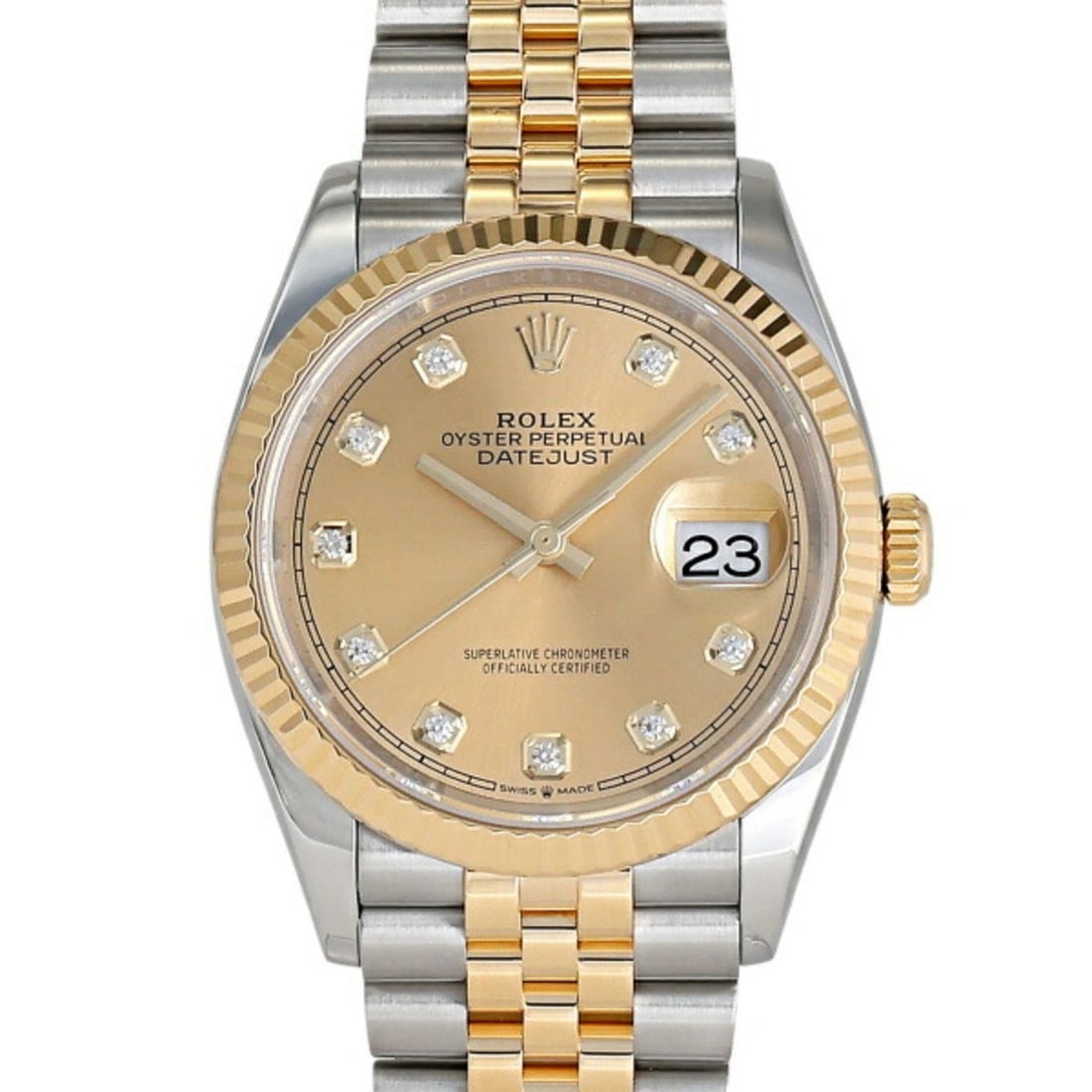 Rolex ROLEX Datejust 36 126233G Champagne Dial Wristwatch Men's __: --- Catalog ---Category: SizeWrist Size: 18cm / 7.08''Case Diameter: 36mm / 1.42''Category: DesignType: WristwatchGender: MenColor (Dial): ChampagneMaterial (Band): Stainless steel, Yellow goldMateria