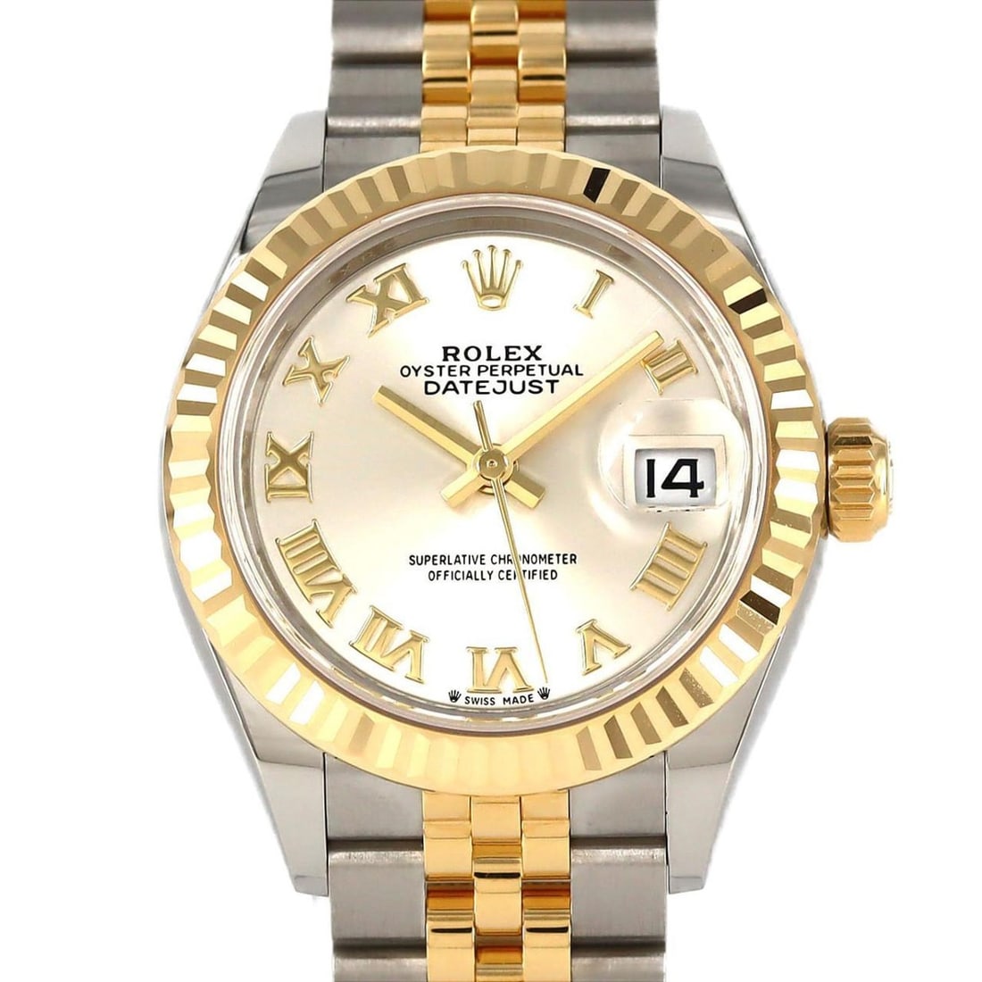 Rolex Datejust 279173 SSxYG Automatic Watch, Random Number: --- Catalog ---Category: SizeWrist Size: 15.5cm / 6.1''Case Diameter: 28mm / 1.1''Category: DesignType: WristwatchColor: SilverGender: WomenDisplay: AnalogColor (Dial): SilverMaterial (Band): Stainles