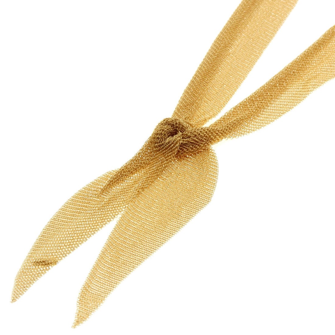 Tiffany Mesh Scarf Necklace K18 Yellow Gold for Women: --- Catalog ---Category: SizeWeight: 88.6g / 3.12oz.Neck Circumference: 95 cm / 37.4''Category: DesignGender: WomenMaterial: Yellow gold (18K)Necklace Type: NecklaceCategory: GeneralLine: MeshBrand: T