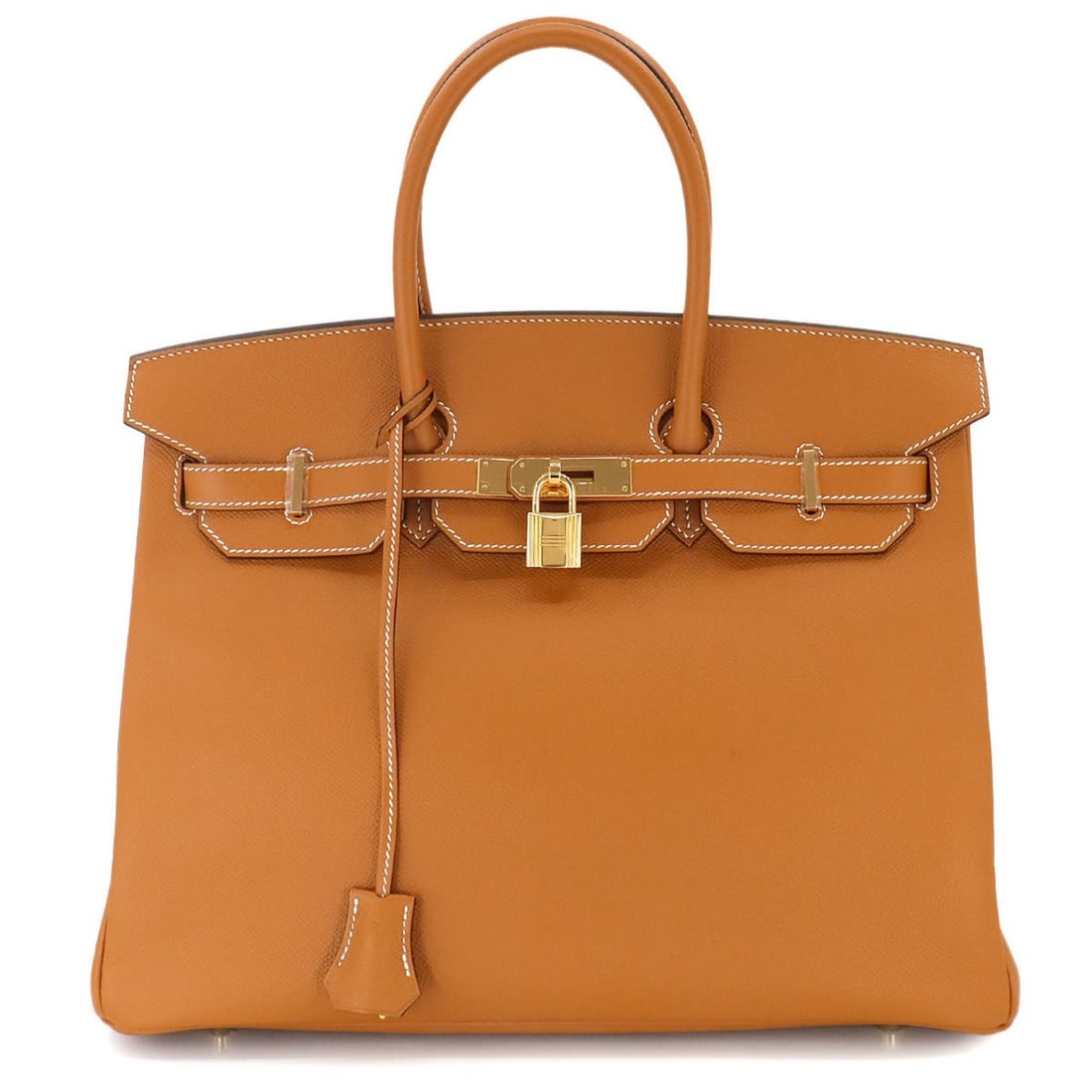 Hermes HERMES Birkin 35 Handbag Epson Natural A Stamp Gold Hardware: --- Catalog ---Category: SizeSize (HxWxD): 28cm x 35cm x 18cm / 11.02'' x 13.77'' x 7.08''Category: DesignType: HandbagColor: NaturalGender: WomenMaterial: Epsom leather Hardware Color: GoldCategory: 