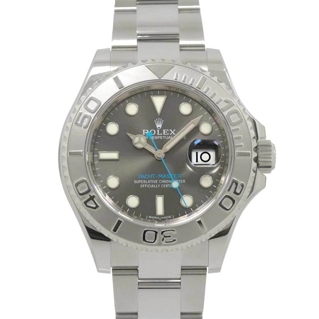 ROLEX Yacht-Master Rolesium 116622 Random Number Roulette Men's Watch Date Grey PT Platinum Bezel: --- Catalog ---Category: SizeWrist Size: 20cm / 7.87''Case Diameter: 40mm / 1.57''Category: DesignType: WristwatchGender: MenColor (Dial): GrayMaterial (Band): Stainless steelMaterial (Case): Platinum
