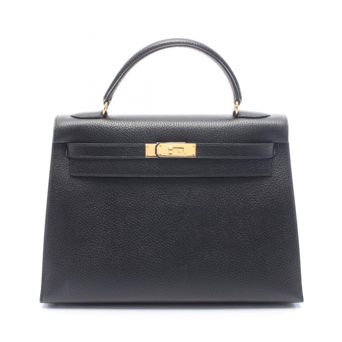 Hermes Hermès Kelly 32 Handbag, Ardennes Leather, Women's, Black, 017317CC: --- Catalog ---Category: SizeSize (HxWxD): 23cm x 32cm x 12cm / 9.05'' x 12.59'' x 4.72''Category: DesignType: HandbagColor: BlackGender: WomenMaterial: Ardennes leather , Leather Category: GeneralBra