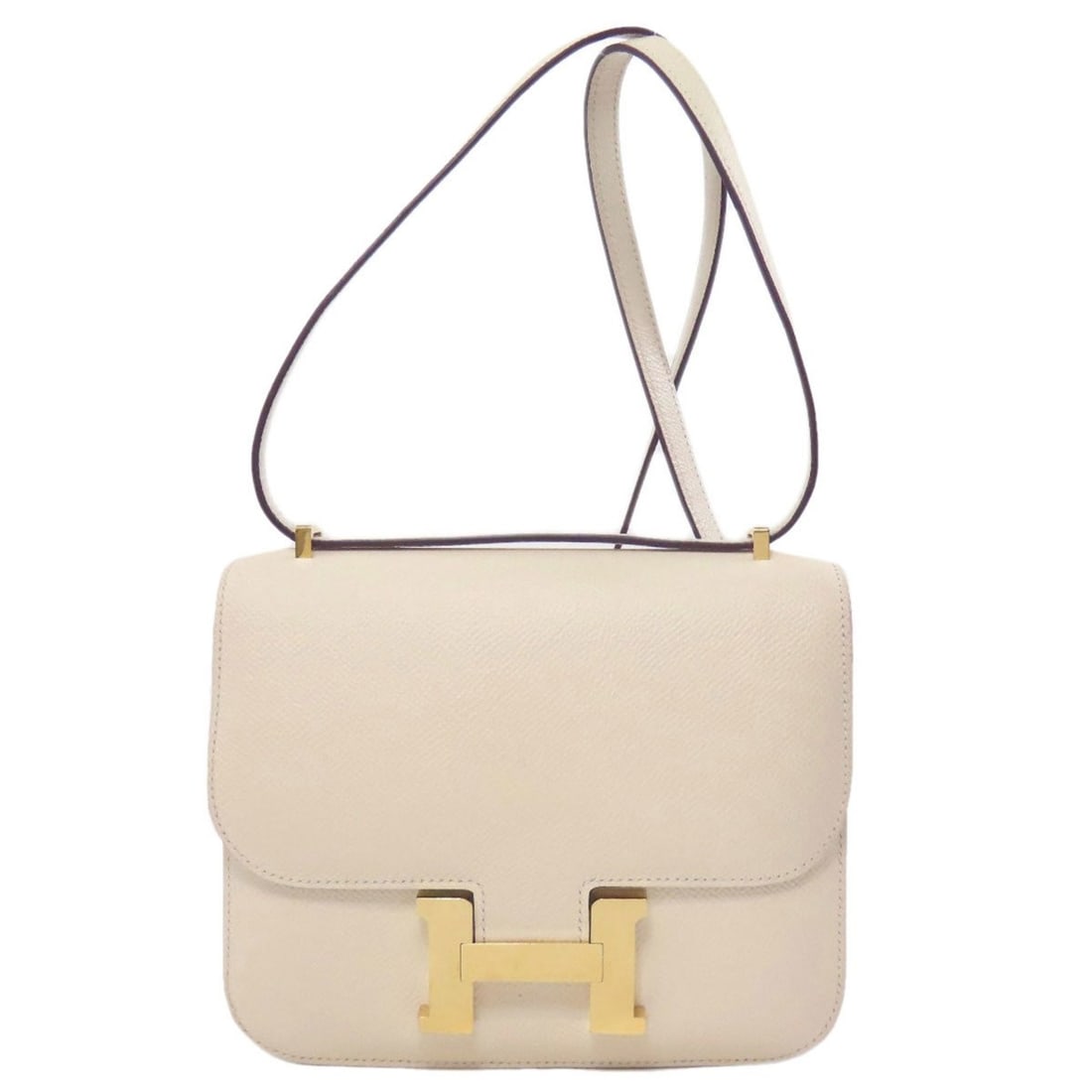 Hermes Constance Mini Shoulder Bag Epson Women's HERMES: --- Catalog ---Category: SizeSize (HxWxD): 15cm x 18cm x 5cm / 5.9'' x 7.08'' x 1.96''Category: DesignType: Shoulder bagColor: CreamGender: WomenMaterial: Epsom leather Category: GeneralBrand: Hermes-