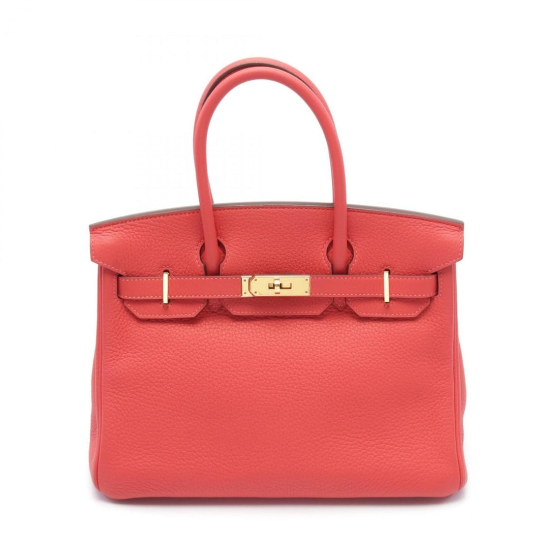 Hermes HERMES Birkin 30 Handbag Bag Leather Taurillon Clemence Women's Red: --- Catalog ---Category: SizeSize (HxWxD): 24cm x 30cm x 15cm / 9.44'' x 11.81'' x 5.9''Category: DesignType: HandbagColor: Red colorGender: WomenMaterial: Leather Hardware Color: GoldLeather/Fur Type