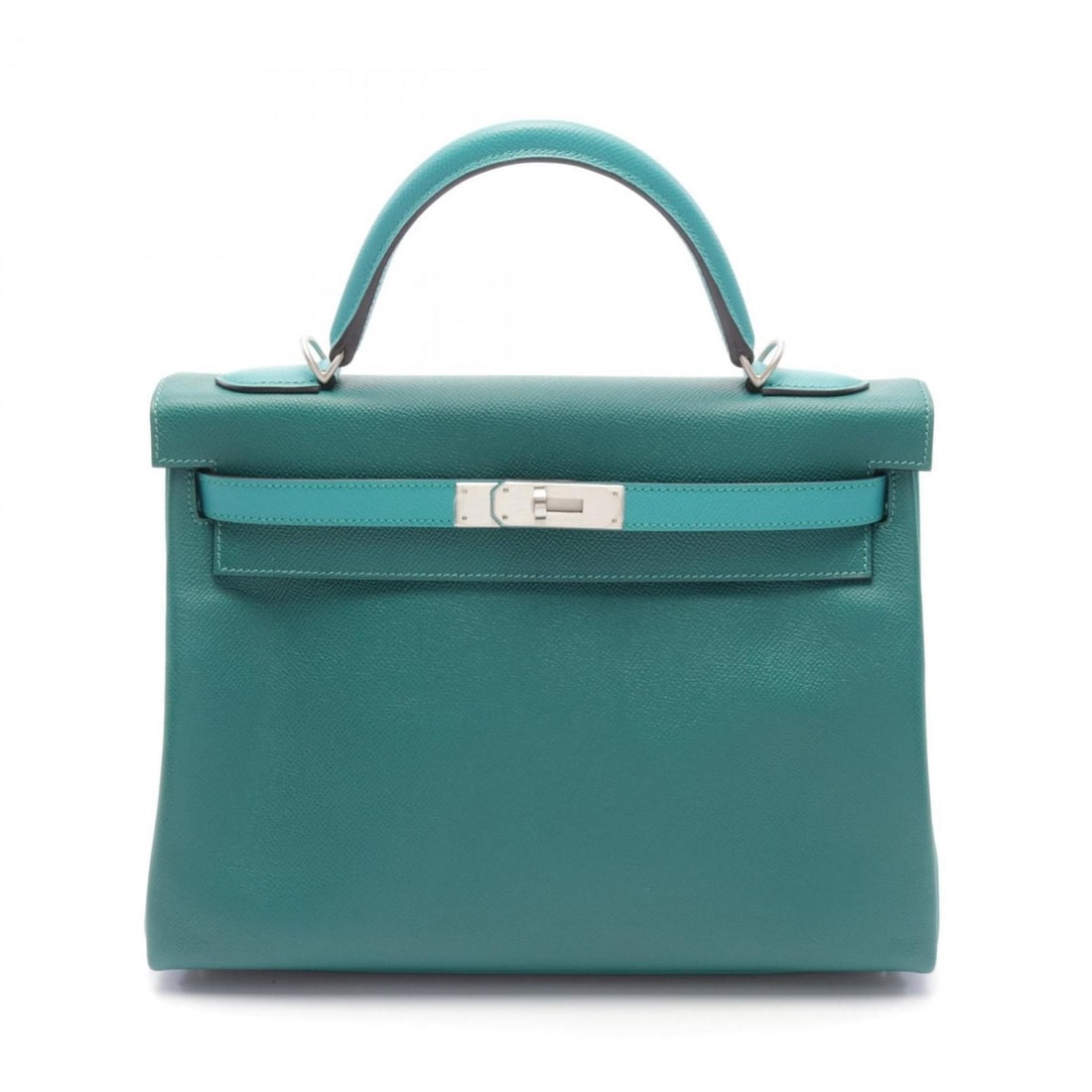 Hermes Kelly 32 handbag, bag, Epsom leather, women's, green: --- Catalog ---Category: SizeSize (HxWxD): 23cm x 32cm x 12cm / 9.05'' x 12.59'' x 4.72''Category: DesignType: HandbagColor: GreenGender: WomenMaterial: Epsom leather Category: GeneralBrand: Hermes---