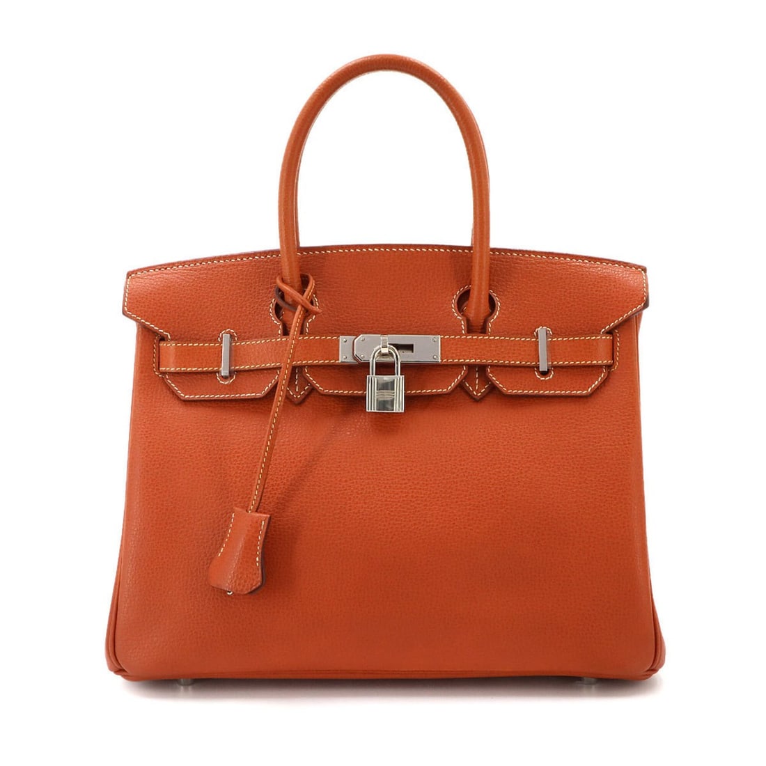 Birkin 30 Hermes HERMES Handbag Vache Liège Brick ?K stamp Silver hardware: --- Catalog ---Category: SizeSize (HxWxD): 24cm x 30cm x 15cm / 9.44'' x 11.81'' x 5.9''Category: DesignType: HandbagColor: BriqueGender: WomenMaterial: Vache Liegee leather Category: GeneralBrand: He